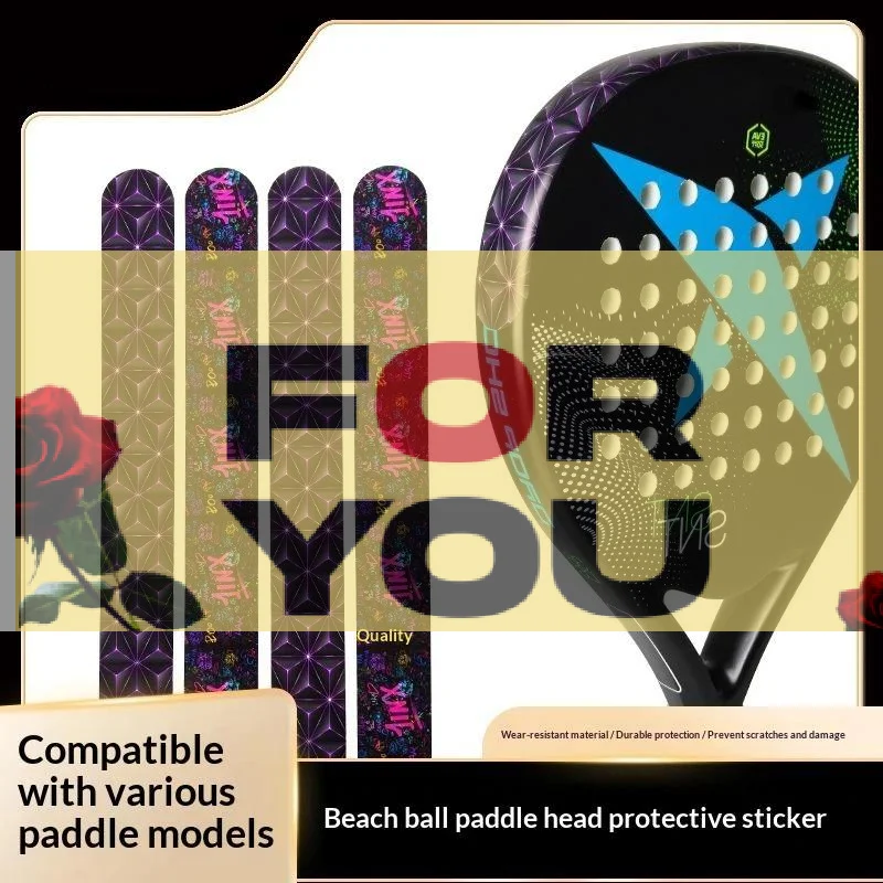 Shock Absorption Padel Racket Protection Tape Anti-fall Scratch-proof Paddle Head Edge Sticker High Elasticity Reduce Friction
Shock Absorption Padel Racket Protection Tape Anti-fall Scratch-proof Paddle Head Edge Sticker High Elasticity Reduce Friction
