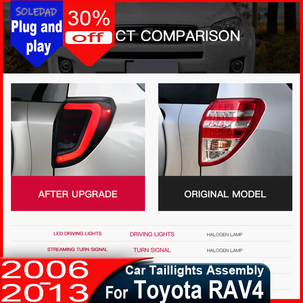 Задний фонарь для Toyota RAV4 2009-2012, светодиодные задние фонари DRL, комплект задних фар, установка Plug and Play
Задний фонарь для Toyota RAV4 2009-2012, светодиодные задние фонари DRL, комплект задних фар, установка Plug and Play