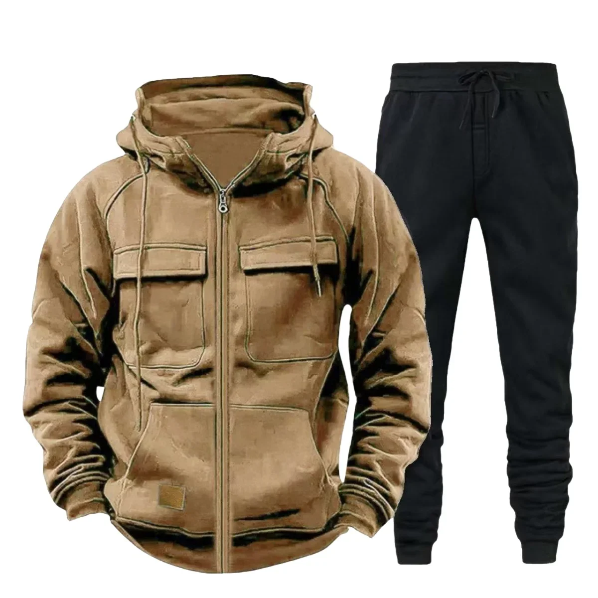 Men's 2025 Autumn-Winter Fashion Workwear Fleece Pullover Hooded Solid Color Sweater Set Comfortable Casual Pants Two-Piece Set
Men's 2025 Autumn-Winter Fashion Workwear Fleece Pullover Hooded Solid Color Sweater Set Comfortable Casual Pants Two-Piece Set
