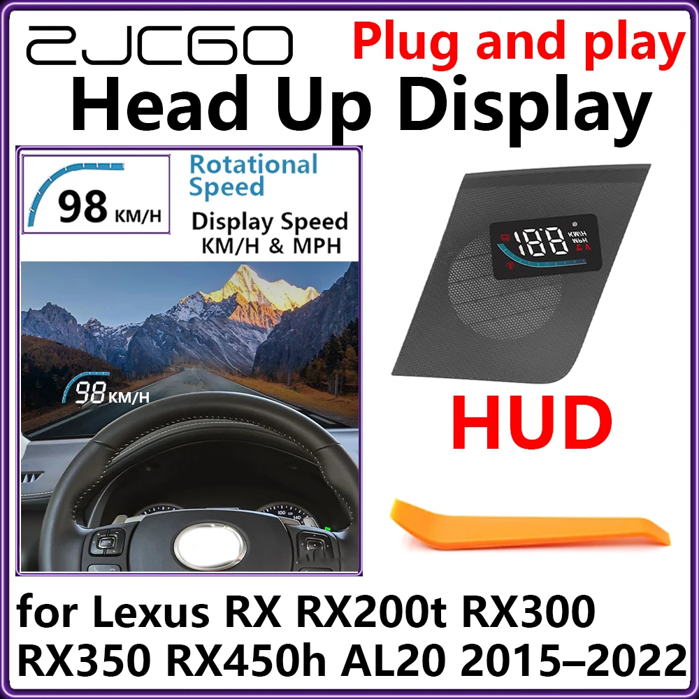 HUD Head Up Display Car Projector Plug and Play Display Rotational Speed for Lexus RX RX200t RX300 RX350 RX450h AL20 2015–2022
HUD Head Up Display Car Projector Plug and Play Display Rotational Speed for Lexus RX RX200t RX300 RX350 RX450h AL20 2015–2022