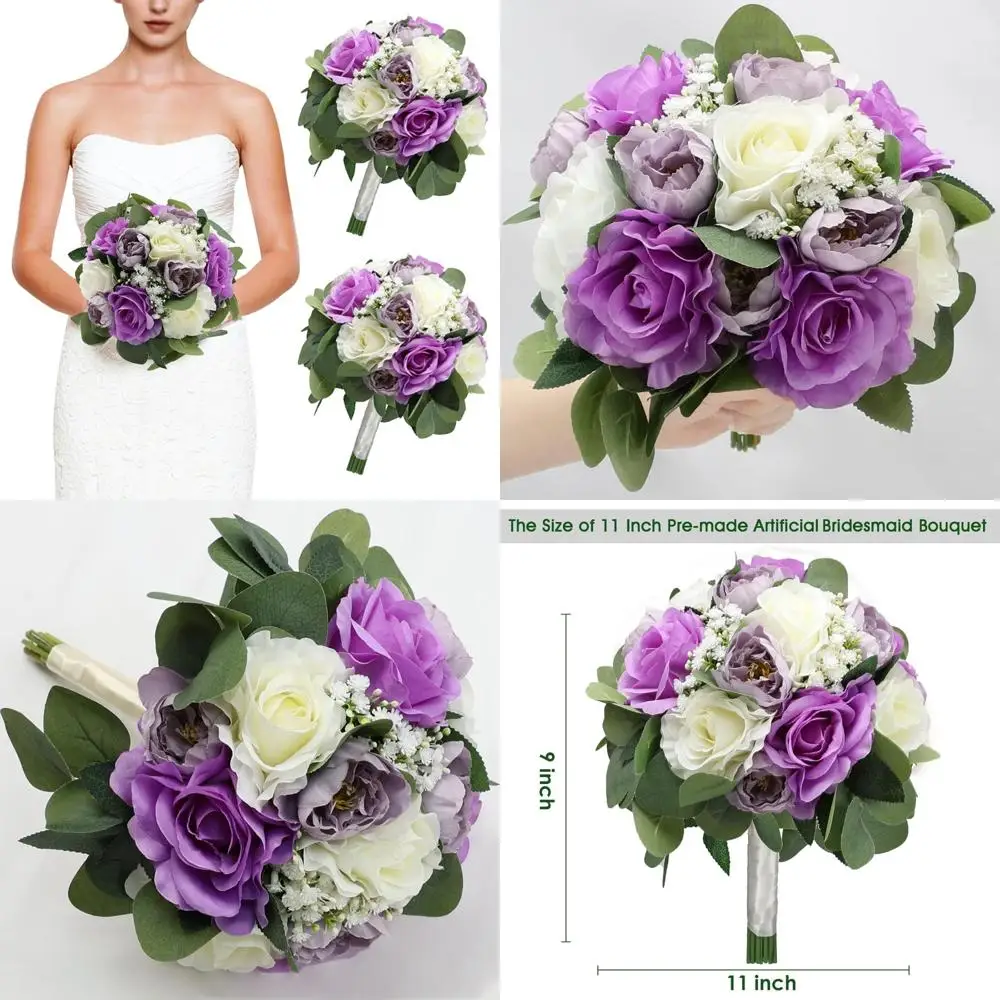 Искусственные букеты подружки невесты, 11-дюймовые цветочные композиции для свадебной церемонии, декоративные аксессуары для свадебной вечеринки
Искусственные букеты подружки невесты, 11-дюймовые цветочные композиции для свадебной церемонии, декоративные аксессуары для свадебной вечеринки
