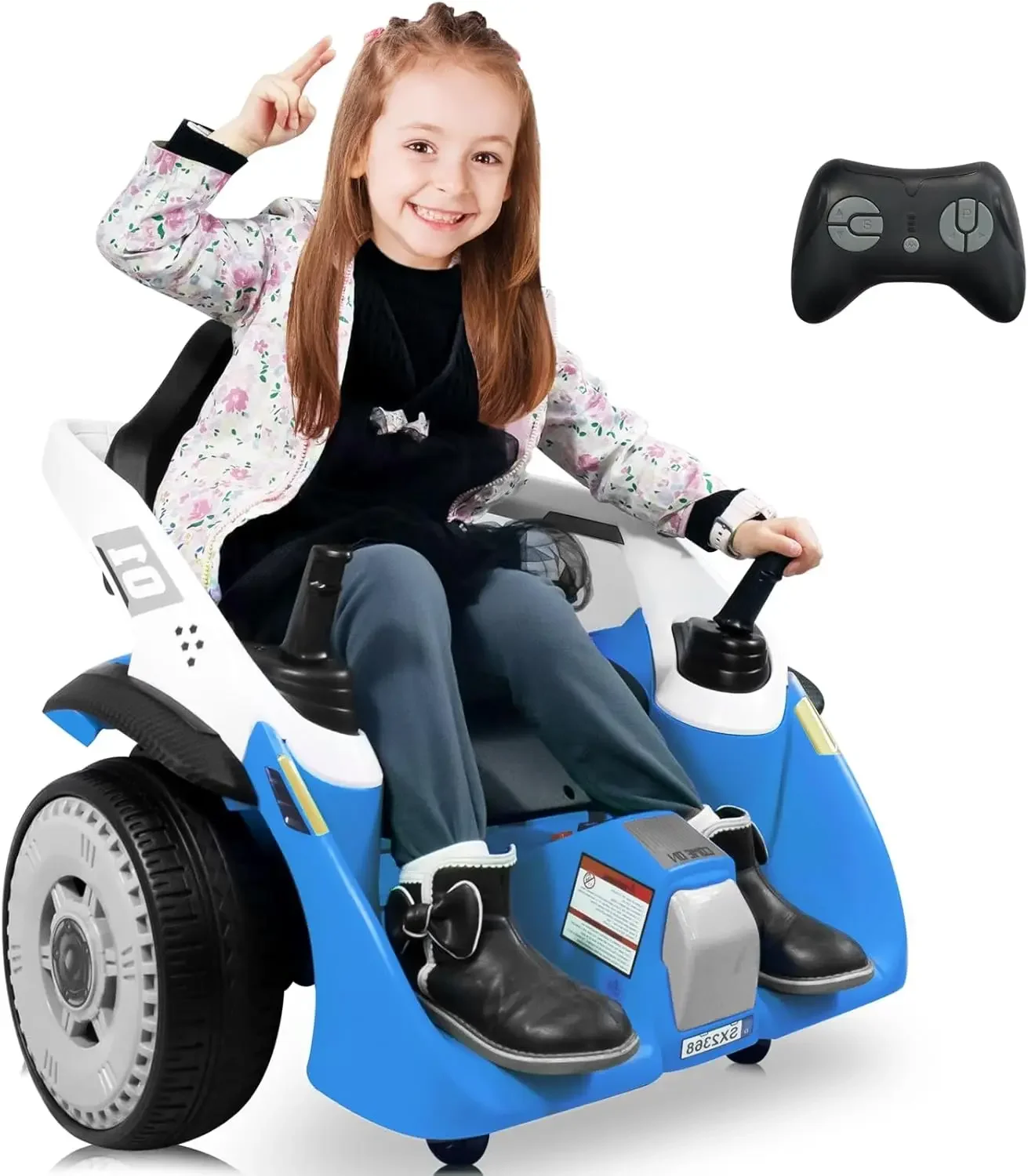 MOEYURO Ride On Bumper Car for Kids, 3.5MPH Max, 24V Electric Bumping Toy W/Parent Remote,3-Speed,360°Spin,Bluetooth Music,
MOEYURO Ride On Bumper Car for Kids, 3.5MPH Max, 24V Electric Bumping Toy W/Parent Remote,3-Speed,360°Spin,Bluetooth Music,
