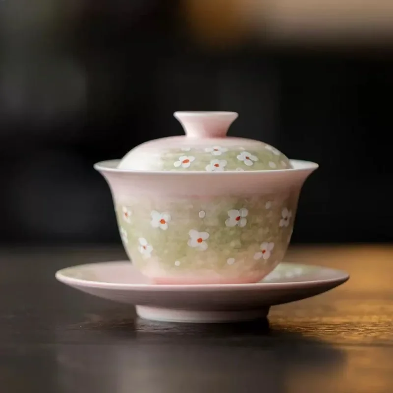 100ML Pink Lead Hand-painted Flower Ceramic Sancai Cover Bowl KungFu TeaSet Household Japanese Tea Bowl Anti-scalding Cover Bowl
100ML Pink Lead Hand-painted Flower Ceramic Sancai Cover Bowl KungFu TeaSet Household Japanese Tea Bowl Anti-scalding Cover Bowl