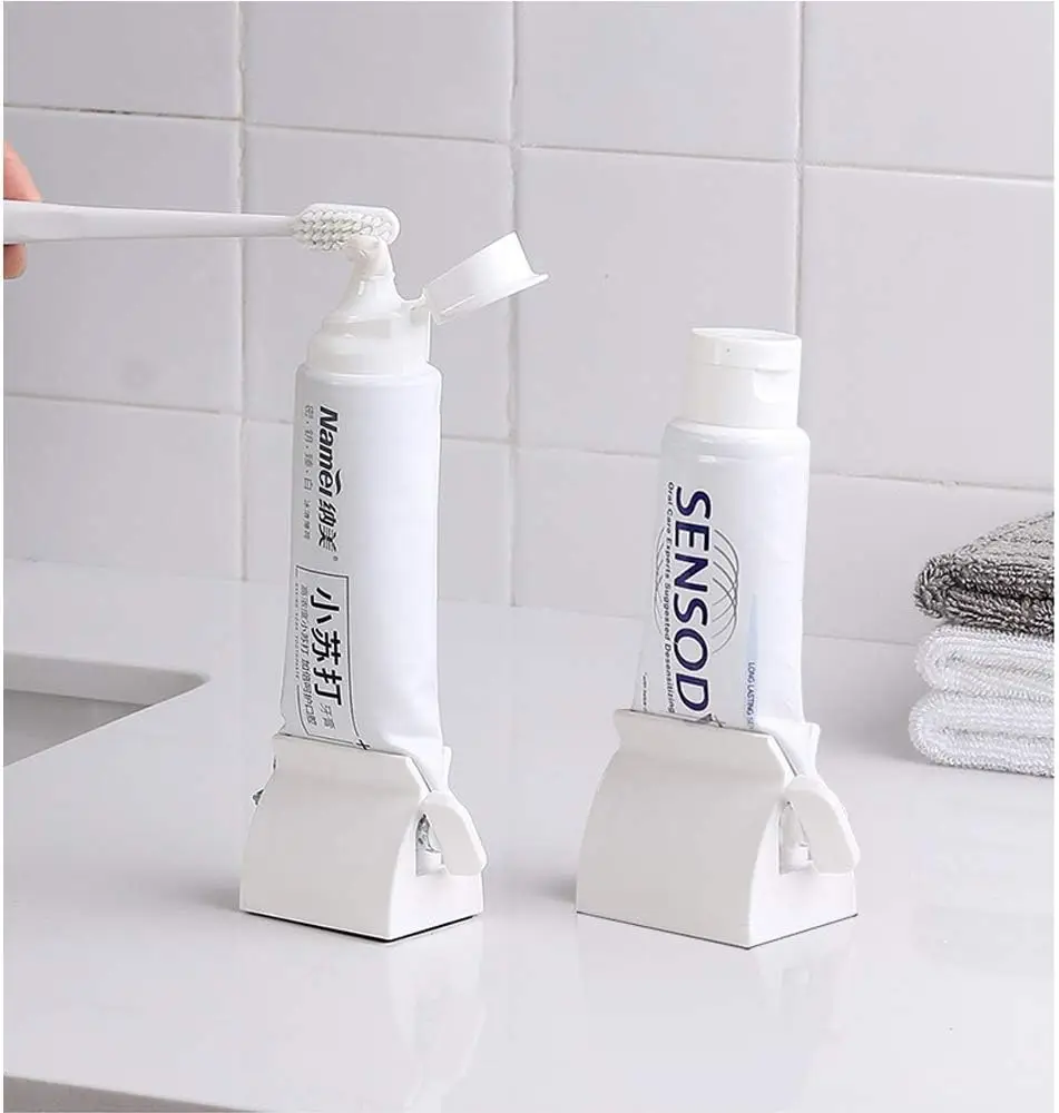 Toothpaste Roller Squeezer Set of 2 Rolling Tube Holder Stand Bathroom Organizer White 2 Pack
Toothpaste Roller Squeezer Set of 2 Rolling Tube Holder Stand Bathroom Organizer White 2 Pack