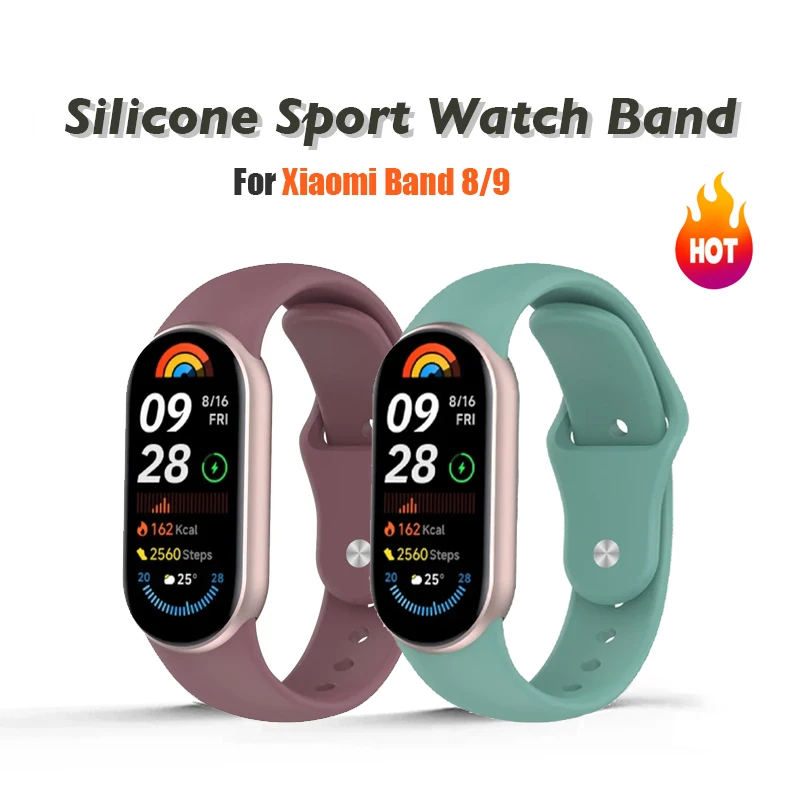 Replacement Silicone sport Strap for Xiaomi Band 9/8 Solid Color Reverse Buckle Durable Comfortable Fitness Tracker Accessory
Replacement Silicone sport Strap for Xiaomi Band 9/8 Solid Color Reverse Buckle Durable Comfortable Fitness Tracker Accessory