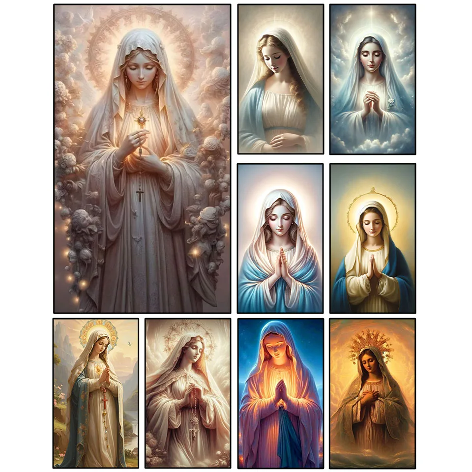 Diamond Painting DIY Virgin Mary Diamond Mosaic Kit Full Square Round Rhinestone Cross Stitch Handmade Home Wall Decor Gift
Diamond Painting DIY Virgin Mary Diamond Mosaic Kit Full Square Round Rhinestone Cross Stitch Handmade Home Wall Decor Gift