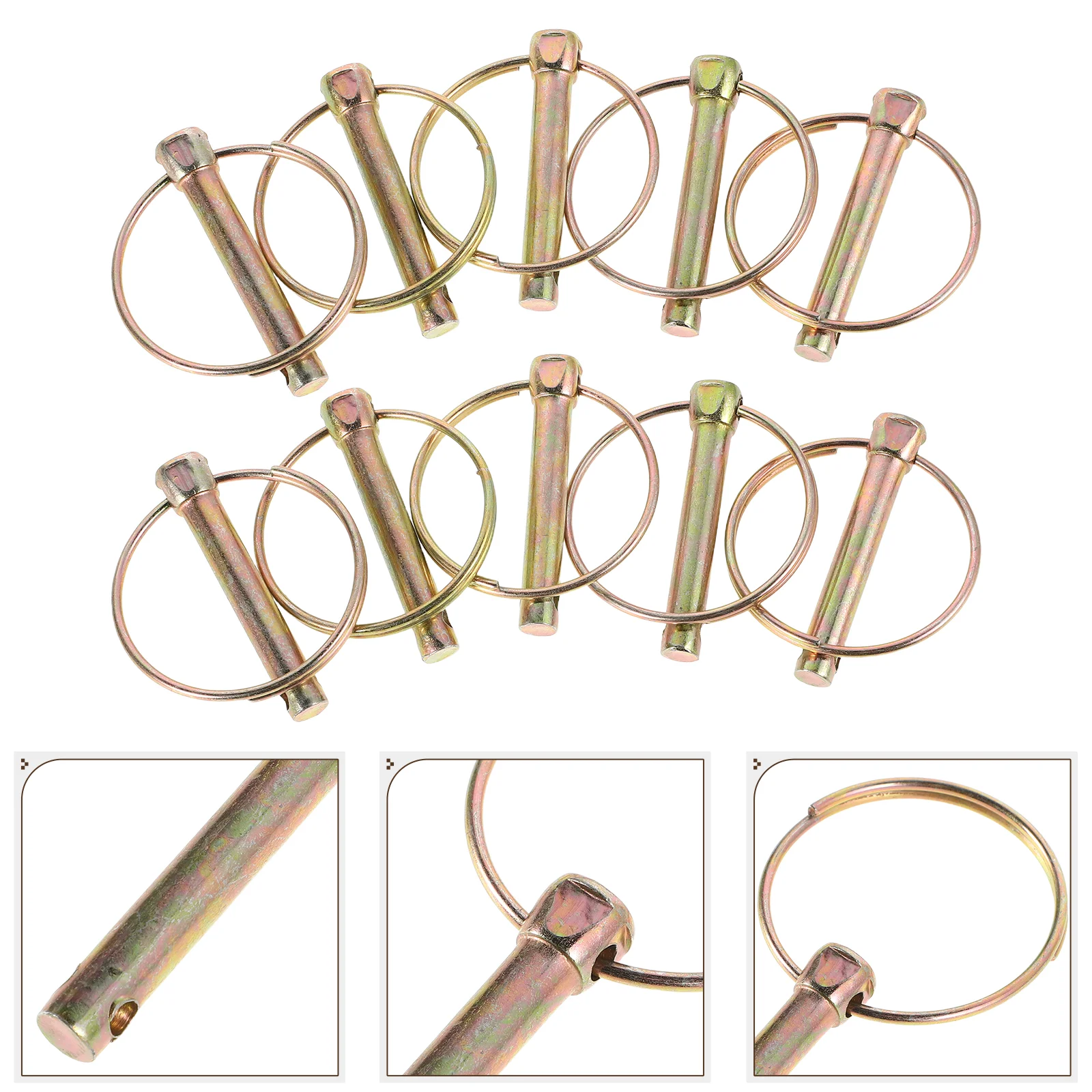 10 Pcs Ring Lock Pins Heavy Duty Round Farm Equipment Clips for Tractors Trailer Lynch
10 Pcs Ring Lock Pins Heavy Duty Round Farm Equipment Clips for Tractors Trailer Lynch