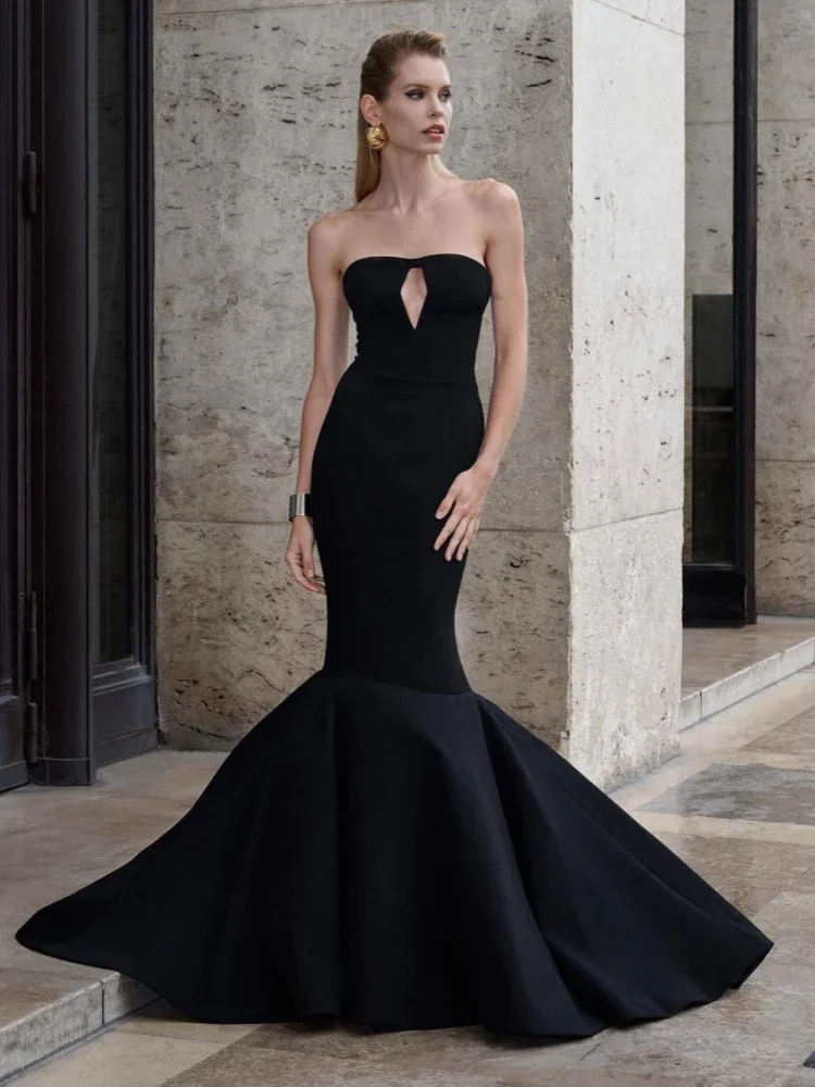 Sexy Strapless Hollow Out Mesh Patchwork Bandage Dress Women Sleeveless Bodycon Mermaid Dresses Evening Celebrity Gowns
Sexy Strapless Hollow Out Mesh Patchwork Bandage Dress Women Sleeveless Bodycon Mermaid Dresses Evening Celebrity Gowns