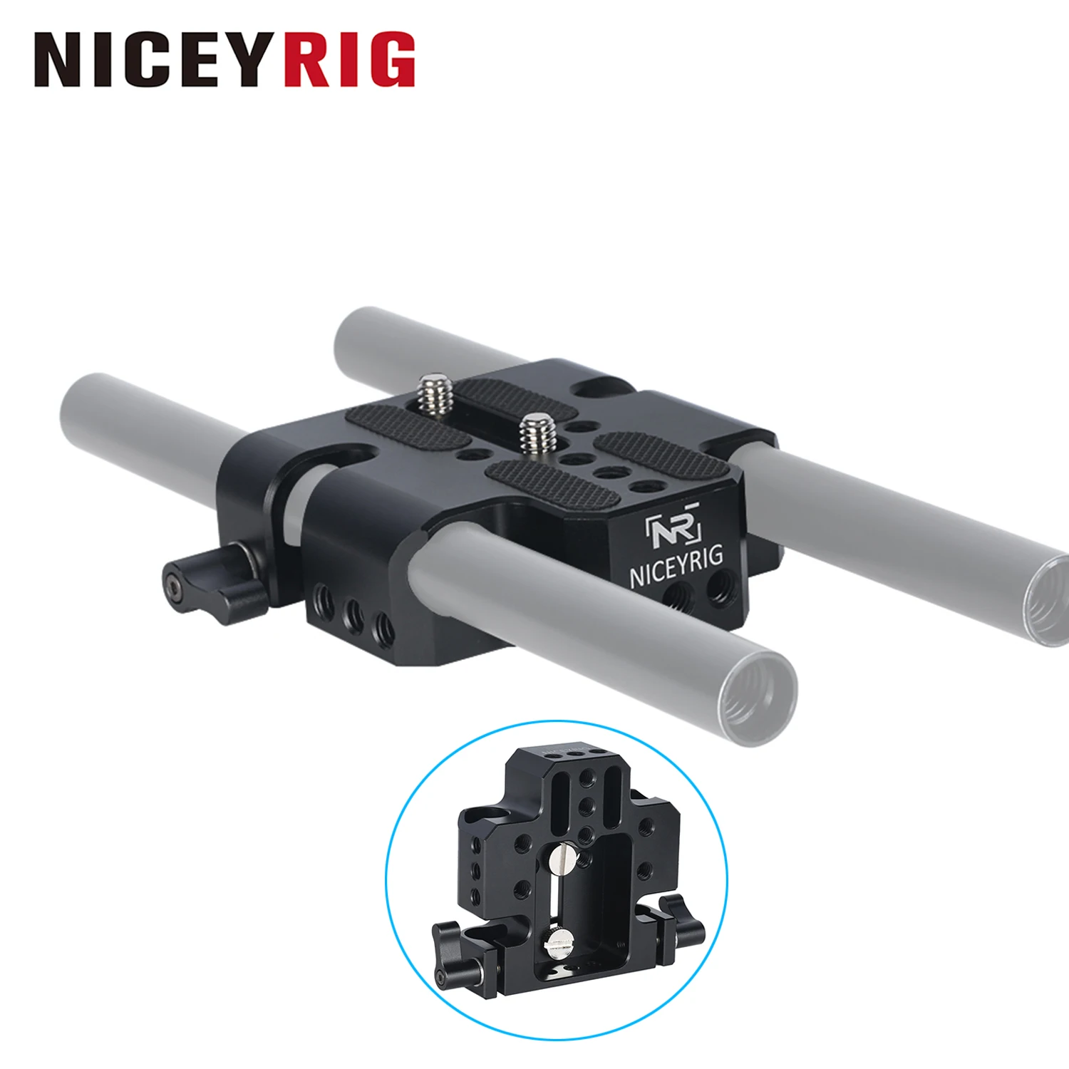 NICEYRIG 15mm Rod Baseplate Multi-Purpose Tripod Base Plate Applicable for DSLR Camera Cinema Carmcorder
NICEYRIG 15mm Rod Baseplate Multi-Purpose Tripod Base Plate Applicable for DSLR Camera Cinema Carmcorder