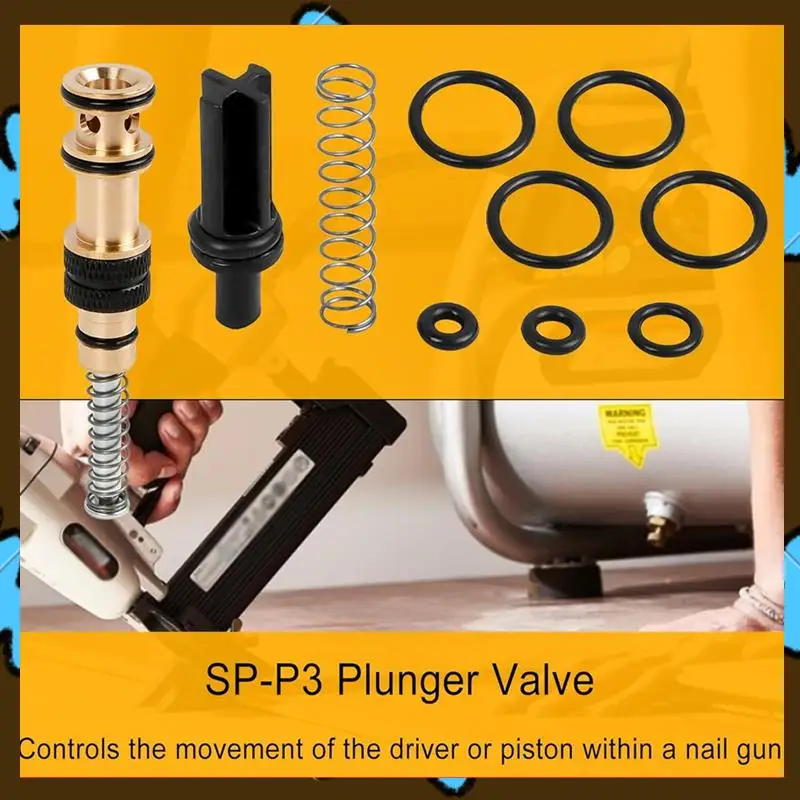 Promotion! SP-P2 SP-P3 Plunger Valve And Trigger Valve Assembly Compatible With NR83A NR83A2 NR83A2(S) NR83A3
Promotion! SP-P2 SP-P3 Plunger Valve And Trigger Valve Assembly Compatible With NR83A NR83A2 NR83A2(S) NR83A3