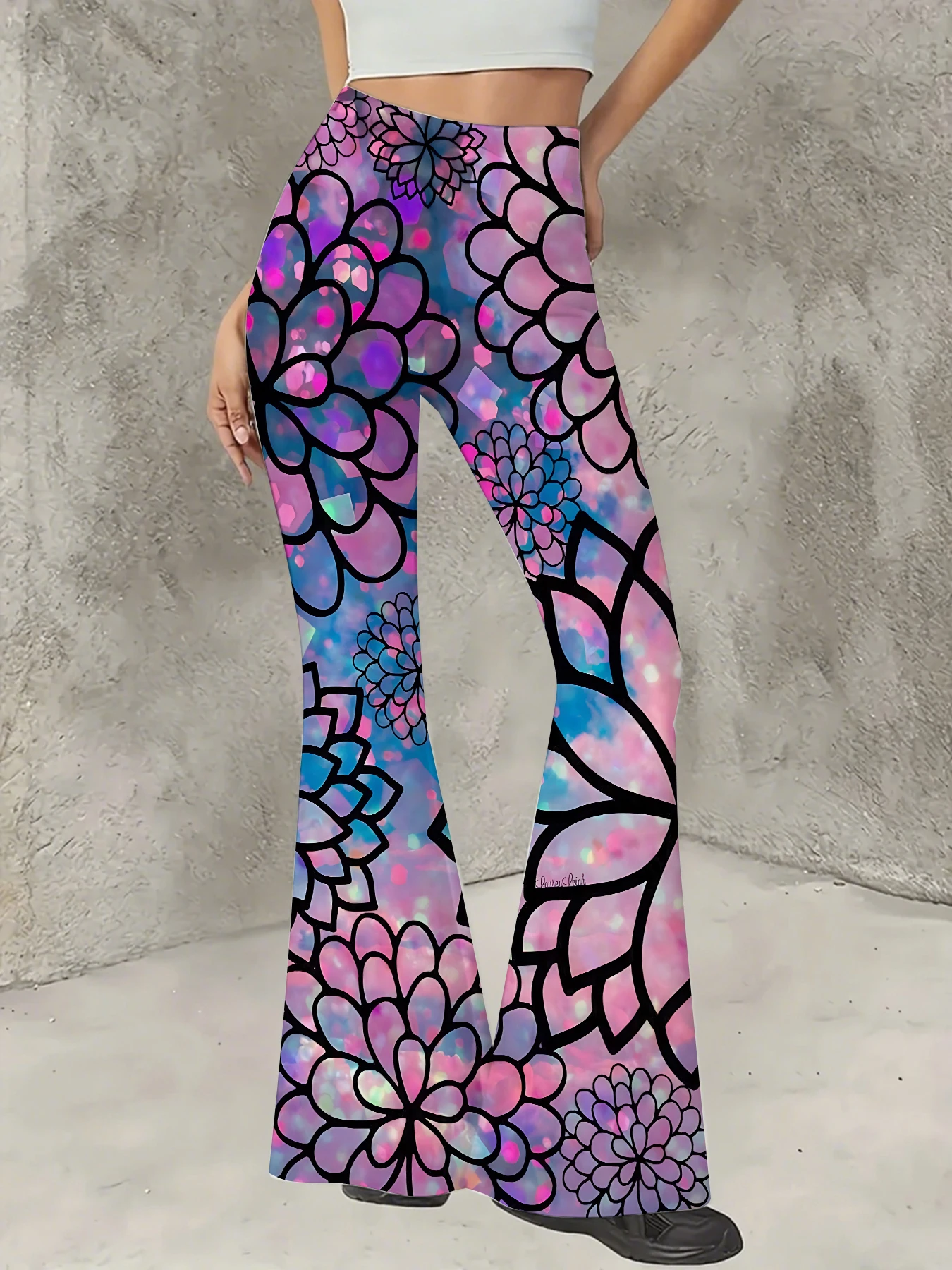 Women's Boho Printed Flare Pants Vintage Knit High Waist Wide Leg Trousers
Women's Boho Printed Flare Pants Vintage Knit High Waist Wide Leg Trousers