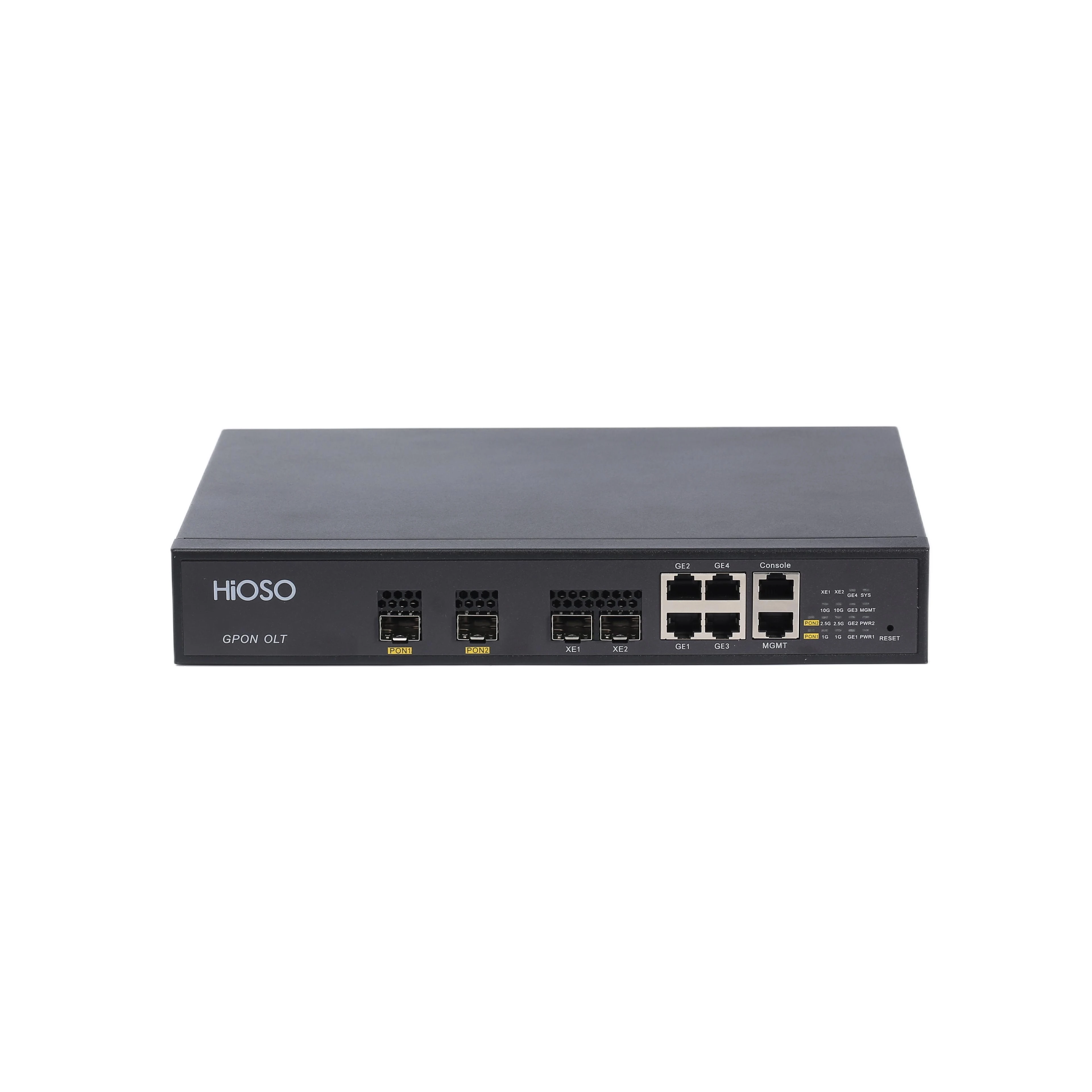 HiOSO HA7302GD 2PON GPON OLT New Product Mini Size FTTH FTTX Fiber Optical Equipment AC100-240V
HiOSO HA7302GD 2PON GPON OLT New Product Mini Size FTTH FTTX Fiber Optical Equipment AC100-240V