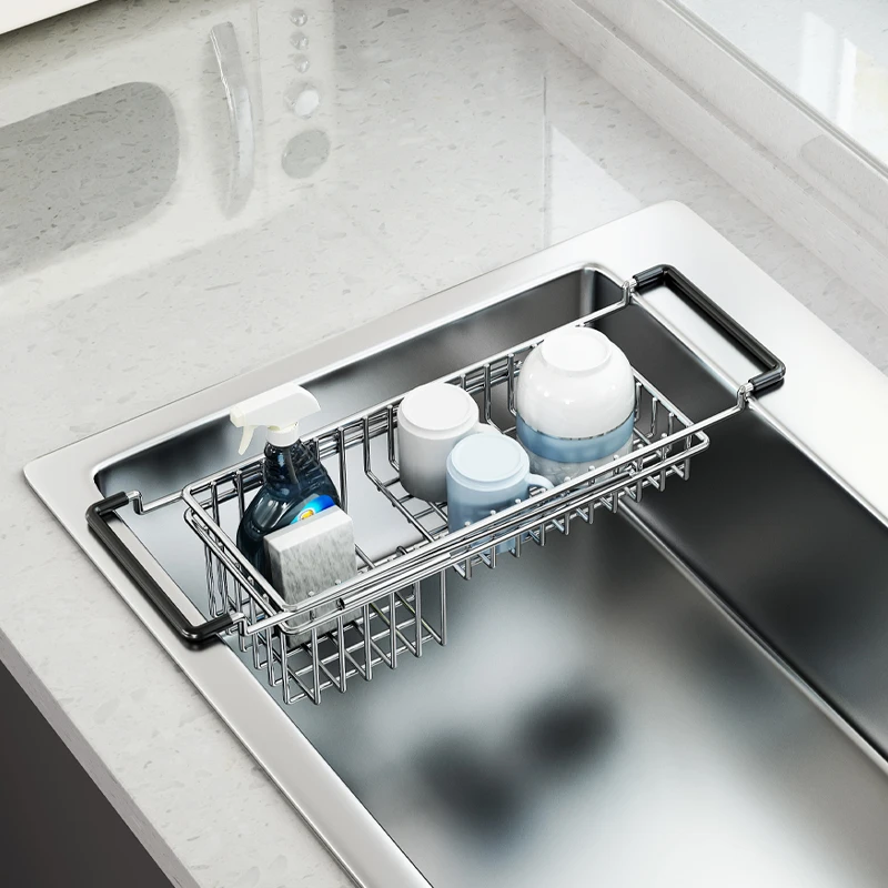 Stainless Steel Expandable Sink Rack Kitchen Sink Organizer Bowls Cutlery Utensil Holder Space Saving Drying Rack for Dishes
Stainless Steel Expandable Sink Rack Kitchen Sink Organizer Bowls Cutlery Utensil Holder Space Saving Drying Rack for Dishes
