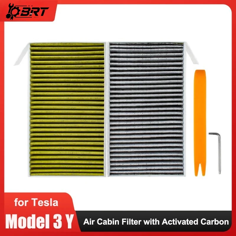2Pack Car Air Filter for Tesla Model 3 Y 3rd Air Conditioner Cabin Filter with Activated Carbon Replacement Model3 Accessories
2Pack Car Air Filter for Tesla Model 3 Y 3rd Air Conditioner Cabin Filter with Activated Carbon Replacement Model3 Accessories