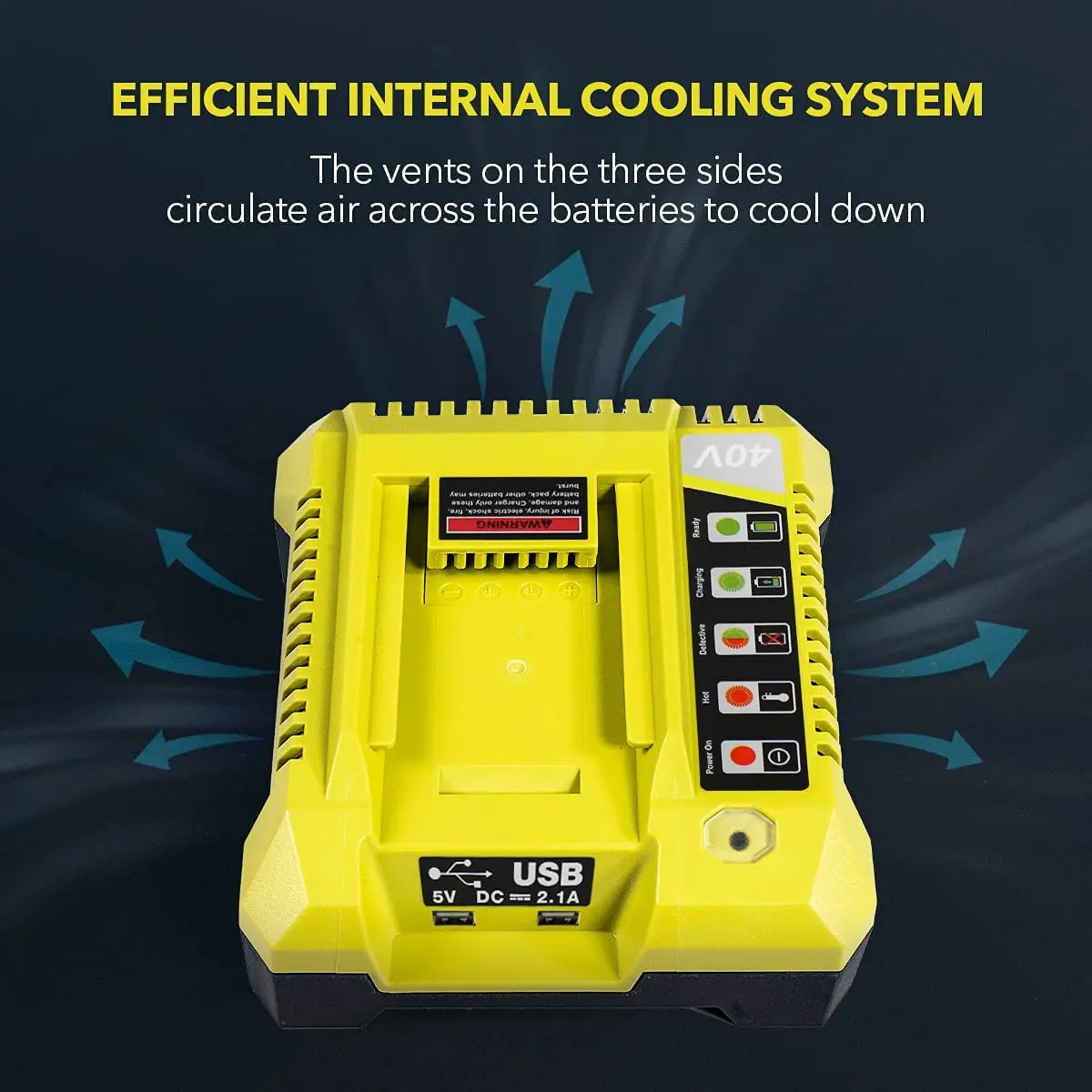 OP401 Сменное зарядное устройство, совместимое с литий-ионным Ryobi 40 вольт, зарядное устройство OP4015 OP4026 OP4026A OP4030 OP4040 OP4050
OP401 Сменное зарядное устройство, совместимое с литий-ионным Ryobi 40 вольт, зарядное устройство OP4015 OP4026 OP4026A OP4030 OP4040 OP4050