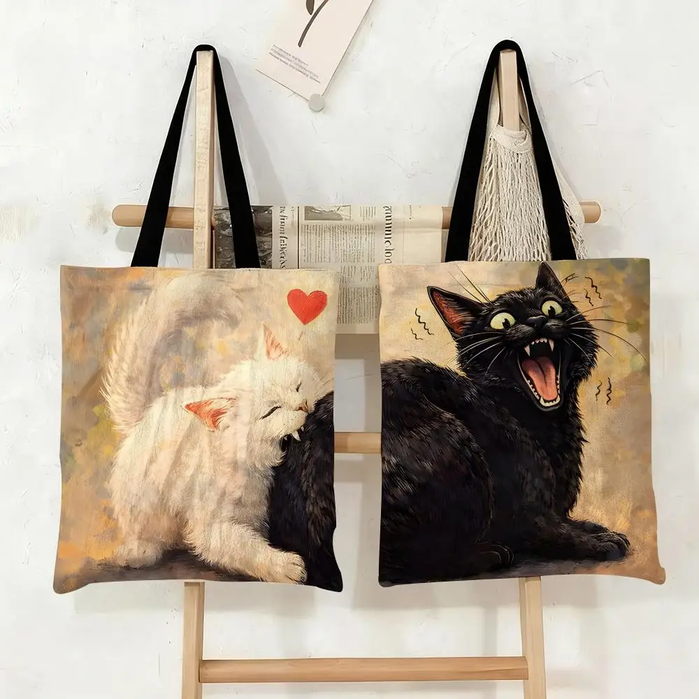 playful cat Storage Bags Canvas Tote Bag Large Capacity Double-Sided Print Reusable Shopping Bag Eco-Friendly Shoulder Bag
playful cat Storage Bags Canvas Tote Bag Large Capacity Double-Sided Print Reusable Shopping Bag Eco-Friendly Shoulder Bag