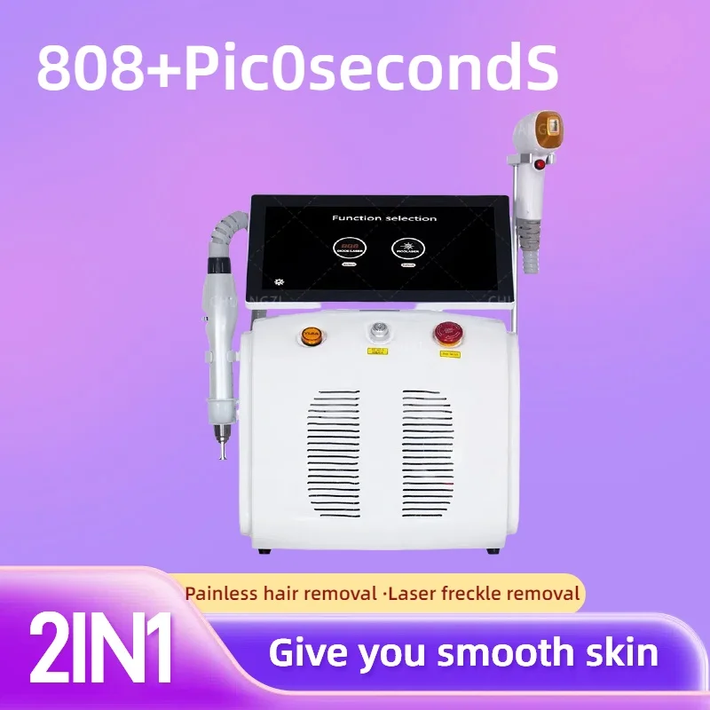 2025 New 2 in 1 Diode Laser Hair Remova IcePainless Alexandrite Picosecond Laser Tattoo Removal Multi-function cooling system
2025 New 2 in 1 Diode Laser Hair Remova IcePainless Alexandrite Picosecond Laser Tattoo Removal Multi-function cooling system