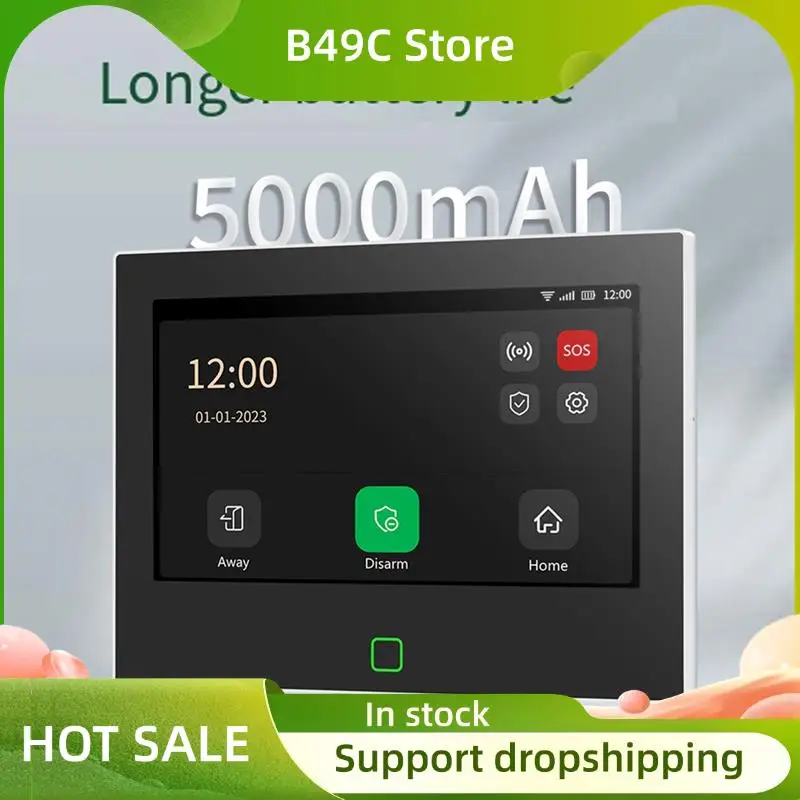 B49C Tuya Smart Home Alarms System Wireless Wifi 4G 7 Inch Panel For Home Burglar Security Protection Alarms
B49C Tuya Smart Home Alarms System Wireless Wifi 4G 7 Inch Panel For Home Burglar Security Protection Alarms