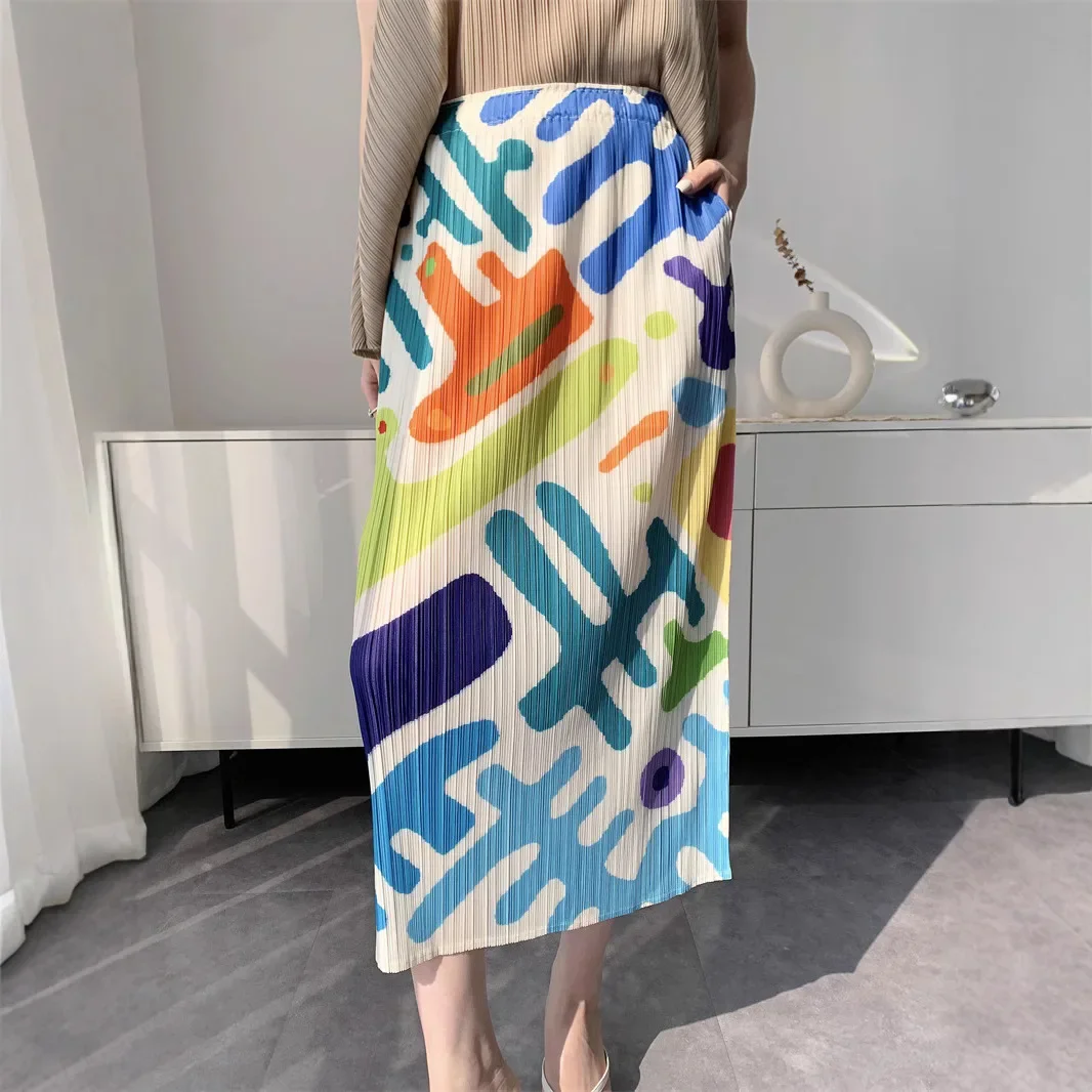 miyake style pleated skirt for women 2025 summer new fashion printed slit comfortable casual pleated skirt
miyake style pleated skirt for women 2025 summer new fashion printed slit comfortable casual pleated skirt