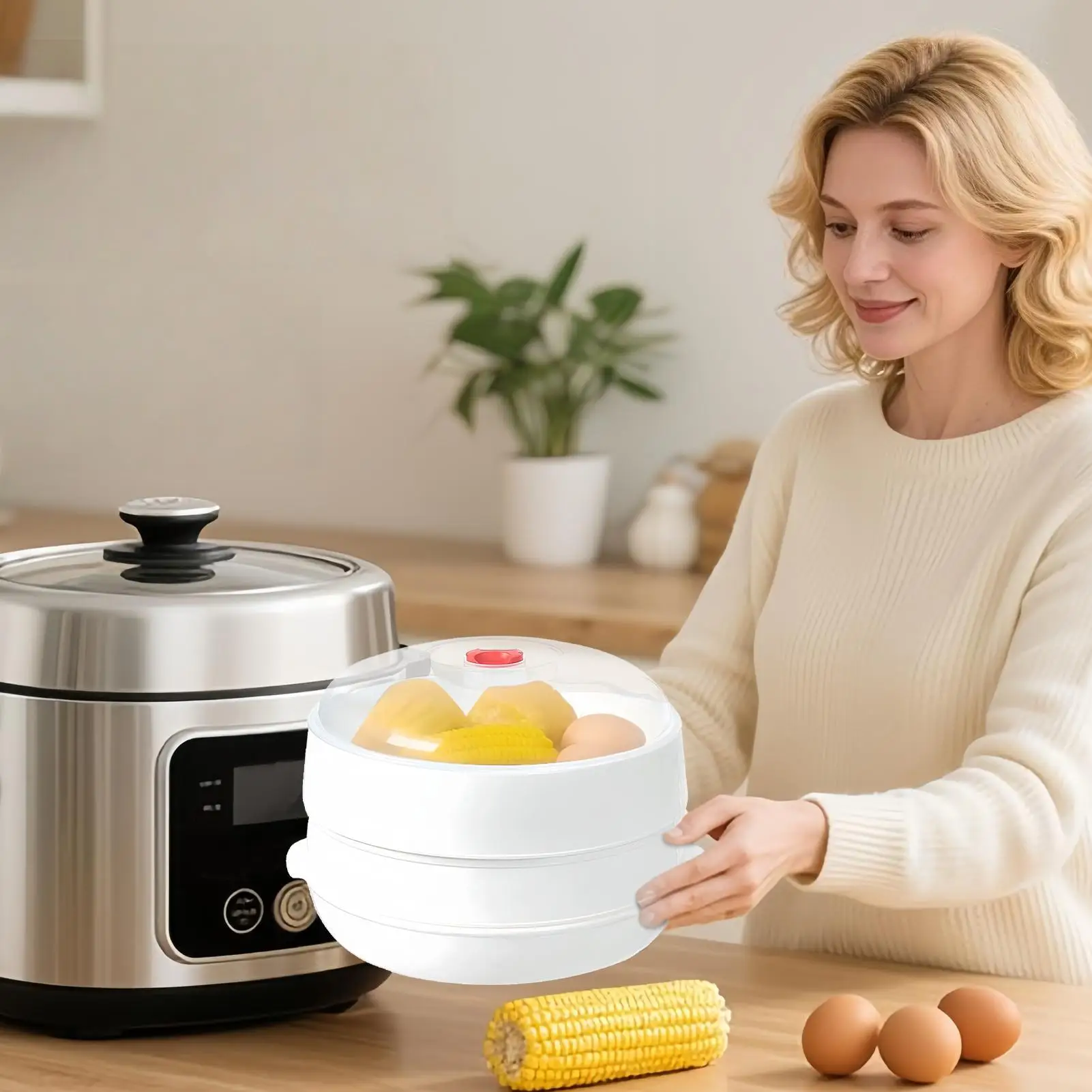 Microwave Steamer For Vegetables Veggie Steamer Microwave With Lid Heat-Resistant Heating Bowl For Home Apartment Hotel
Microwave Steamer For Vegetables Veggie Steamer Microwave With Lid Heat-Resistant Heating Bowl For Home Apartment Hotel