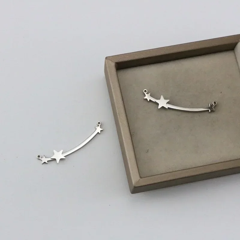 WZNB 4Pcs Star Charms Meteor Stainless Steel Pendant Connector for Jewelry Making Diy Necklace Earring Accessories Wholesale
WZNB 4Pcs Star Charms Meteor Stainless Steel Pendant Connector for Jewelry Making Diy Necklace Earring Accessories Wholesale