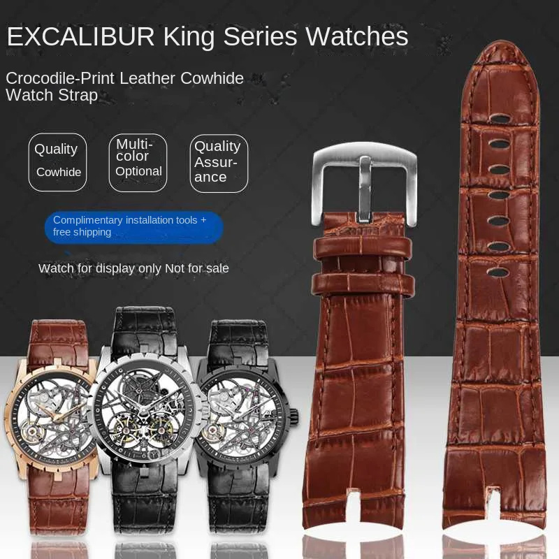 26mm Black brow cowhide Watchband For Roger Dubuis For EXCALIBUR series watch band strap 42mm dial RDDBEX0405 Men's Accessories
26mm Black brow cowhide Watchband For Roger Dubuis For EXCALIBUR series watch band strap 42mm dial RDDBEX0405 Men's Accessories