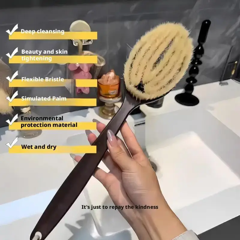 Natural Coconut Bristles Bathroom Body Brush with Wooden Long Handle, Exfoliating Massager for Dry Brushing & Shower
Natural Coconut Bristles Bathroom Body Brush with Wooden Long Handle, Exfoliating Massager for Dry Brushing & Shower