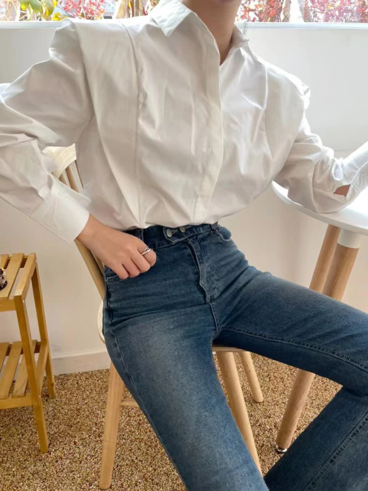 White Shirt Women Autumn Vintage Long Sleeve Top Ladies Korean Fashion Button Up Blouse Female Elegant Office Lady Solid Shirts
White Shirt Women Autumn Vintage Long Sleeve Top Ladies Korean Fashion Button Up Blouse Female Elegant Office Lady Solid Shirts