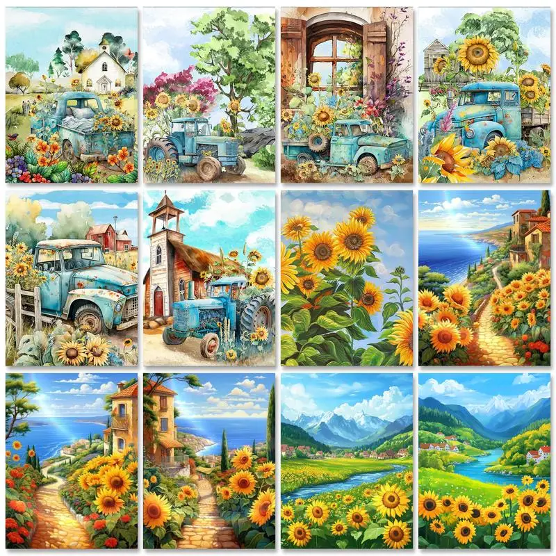 RUOPOTY Painting By Numbers On Canvas With Frame Sunflowers Markers By Numbers Modern Wall Art Picture For Home Decors
RUOPOTY Painting By Numbers On Canvas With Frame Sunflowers Markers By Numbers Modern Wall Art Picture For Home Decors