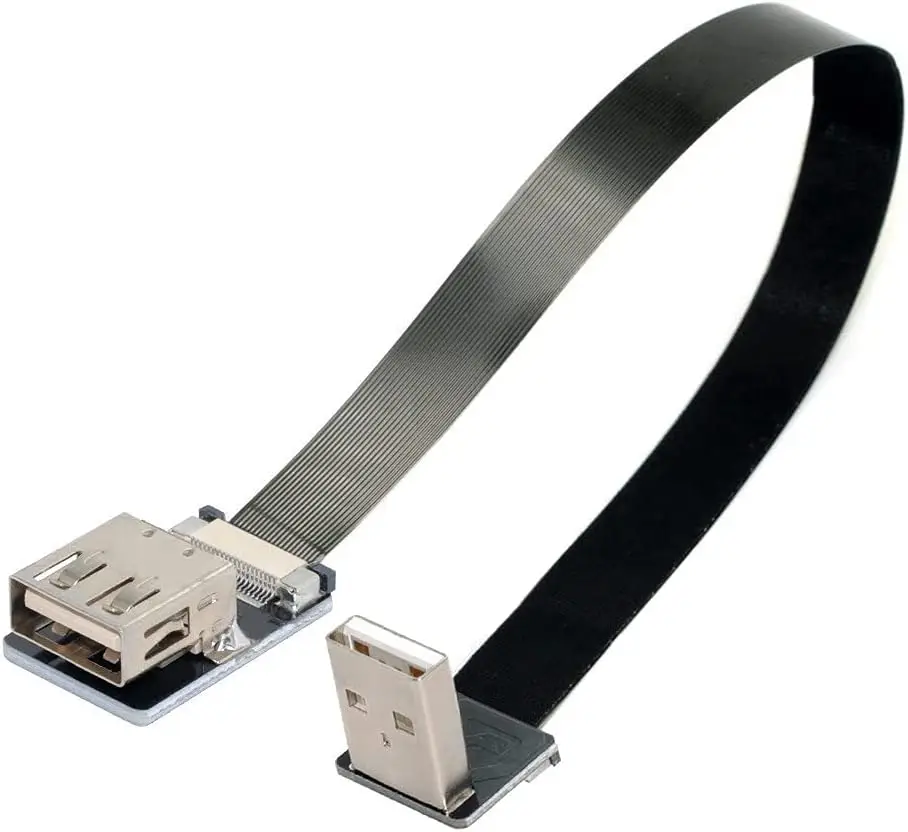 Down Angled USB 2.0 Type-A Male to Female Extension Data Flat Slim FPC Cable for FPV & Disk & Scanner & Printer
Down Angled USB 2.0 Type-A Male to Female Extension Data Flat Slim FPC Cable for FPV & Disk & Scanner & Printer
