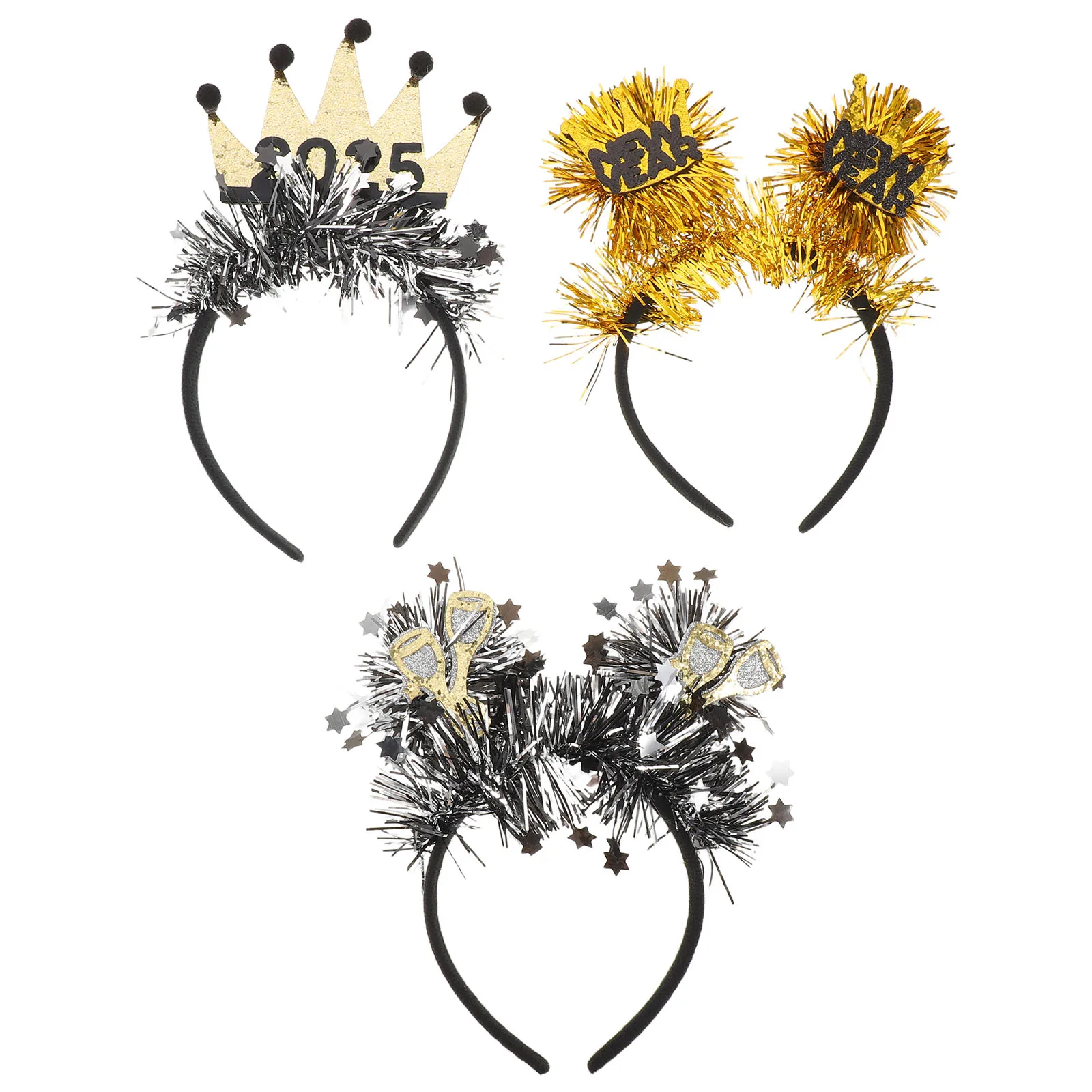 3 Pcs New Year's Holiday Hair Accessories 2026 Headband Happy Headdresses Glitter Star Headbands for Plastic
3 Pcs New Year's Holiday Hair Accessories 2026 Headband Happy Headdresses Glitter Star Headbands for Plastic