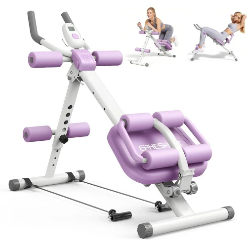 Multiunctional Ab hine, Crunch & Sit-Up Core Trainer, Adjustable Ab Trainer with Knee & Back Support, oldable, ull Body Workout
Multiunctional Ab hine, Crunch & Sit-Up Core Trainer, Adjustable Ab Trainer with Knee & Back Support, oldable, ull Body Workout