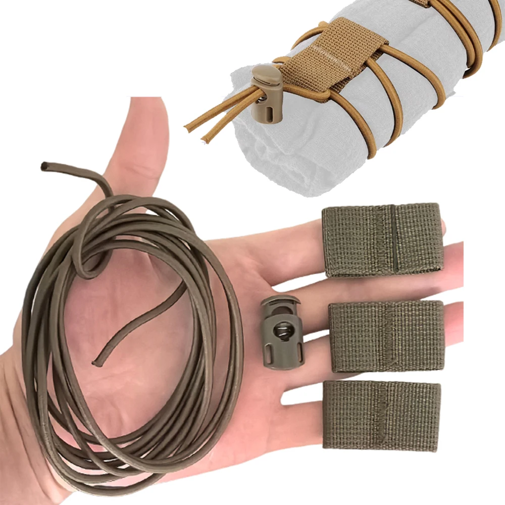 Tactical Flag Bungee Elastic Fastener Strap Shock Cord Retention Molle Webbing Loop Cord Lock Secure Attachment Hunting Gear
Tactical Flag Bungee Elastic Fastener Strap Shock Cord Retention Molle Webbing Loop Cord Lock Secure Attachment Hunting Gear