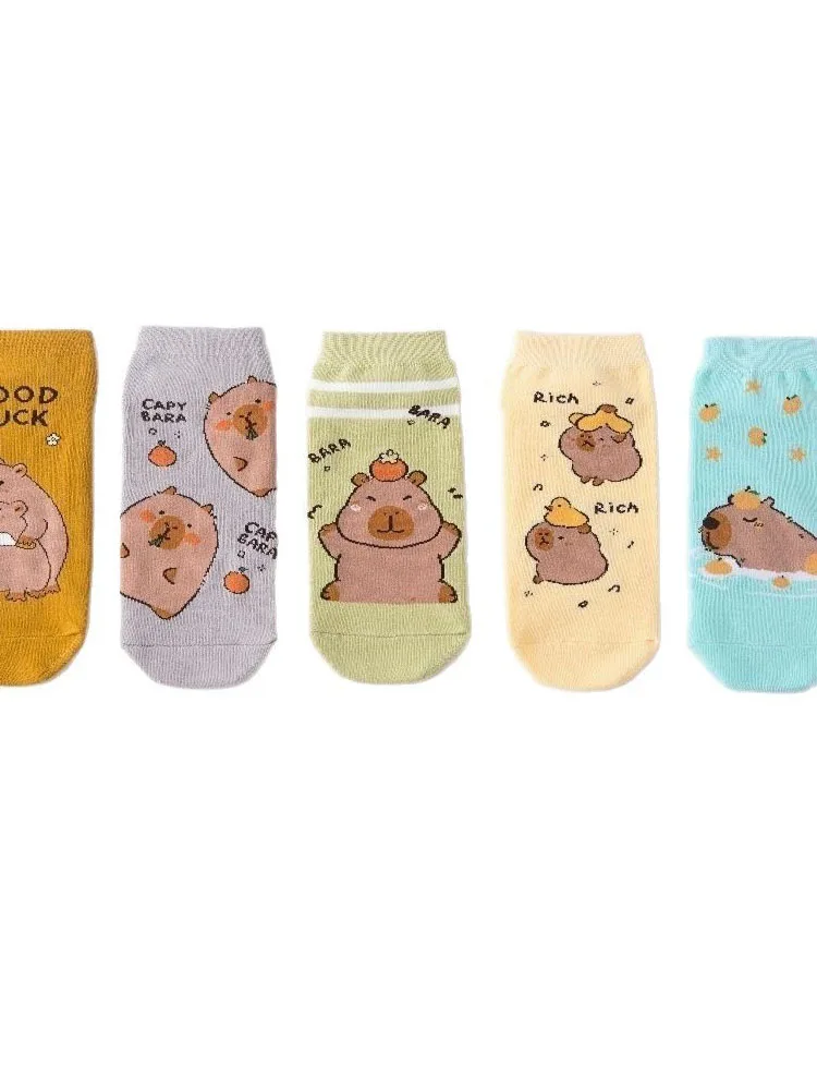 New style cartoon socks for girls, Capybara boat socks, cute anime cartoon girls' socks, shallow-mouthed short socks
New style cartoon socks for girls, Capybara boat socks, cute anime cartoon girls' socks, shallow-mouthed short socks