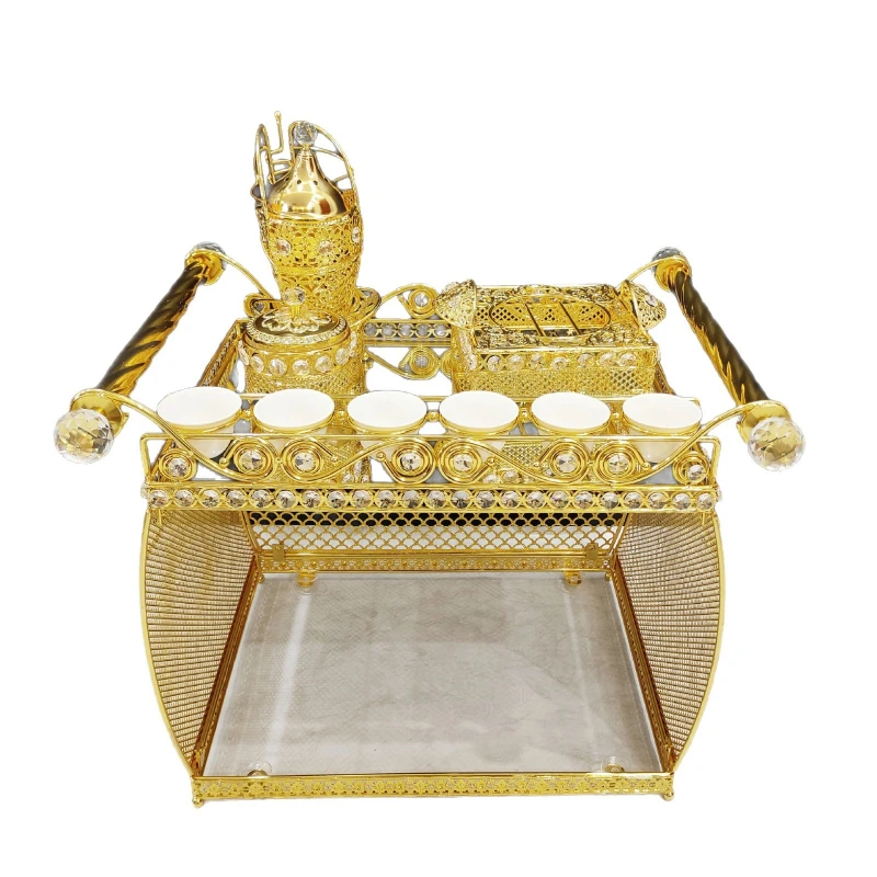 New Cross Border Middle East Arabic Incense Burner Aroma Burner Luxury High End Metal Ethiopian Coffee Set
New Cross Border Middle East Arabic Incense Burner Aroma Burner Luxury High End Metal Ethiopian Coffee Set