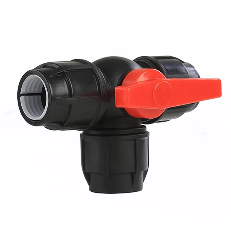 1/2'' 3/4'' 1'' 1-1/4'' 1-1/2'' 2'' PE Pipe Quick Connector 3 Way T Type Plastic Ball Valve Water Pipe Fitting for Irrigation
1/2'' 3/4'' 1'' 1-1/4'' 1-1/2'' 2'' PE Pipe Quick Connector 3 Way T Type Plastic Ball Valve Water Pipe Fitting for Irrigation