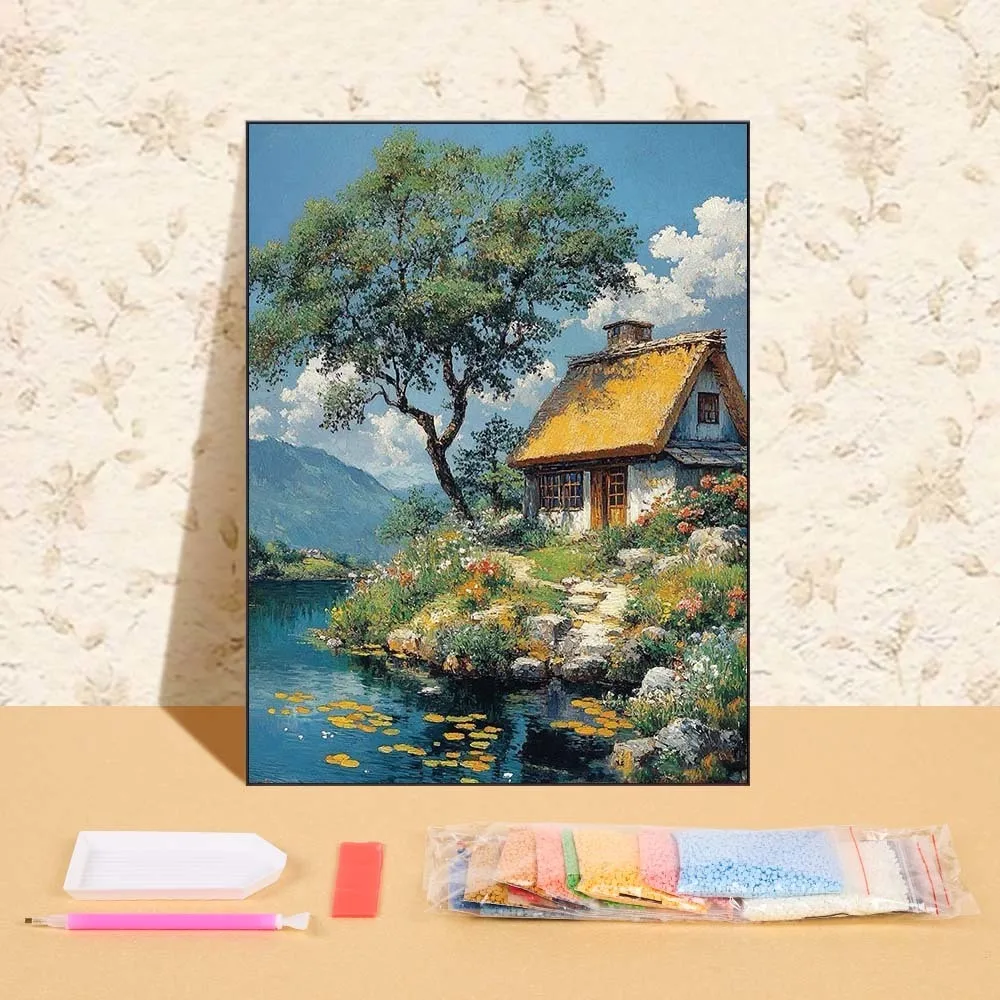 Tree House Landscape Wall Decoration Full Round Drill Painting DIY 5D Diamond Pictures Diamond Painting Complete Kit Accessories
Tree House Landscape Wall Decoration Full Round Drill Painting DIY 5D Diamond Pictures Diamond Painting Complete Kit Accessories