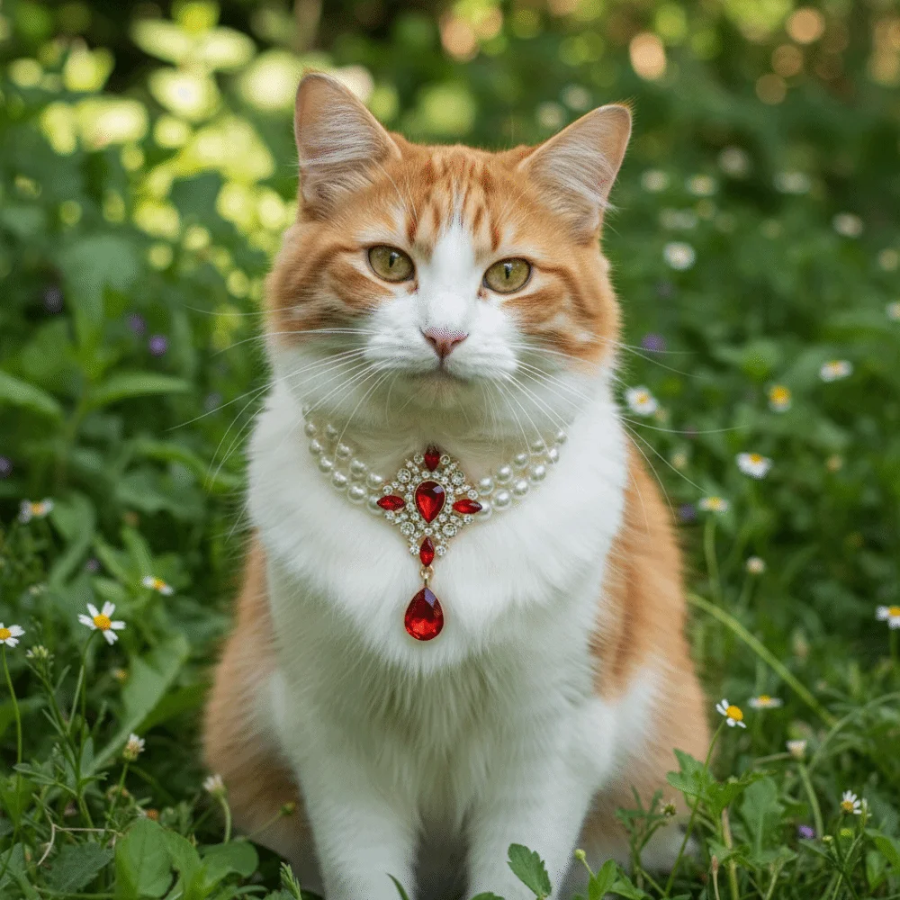 Cat Jewelry Double Layer Pet Pearl Necklace Vintage Adjustable Cat Neck Chain Glamorous Crystal Pet Pearl Collar Pet Show
Cat Jewelry Double Layer Pet Pearl Necklace Vintage Adjustable Cat Neck Chain Glamorous Crystal Pet Pearl Collar Pet Show