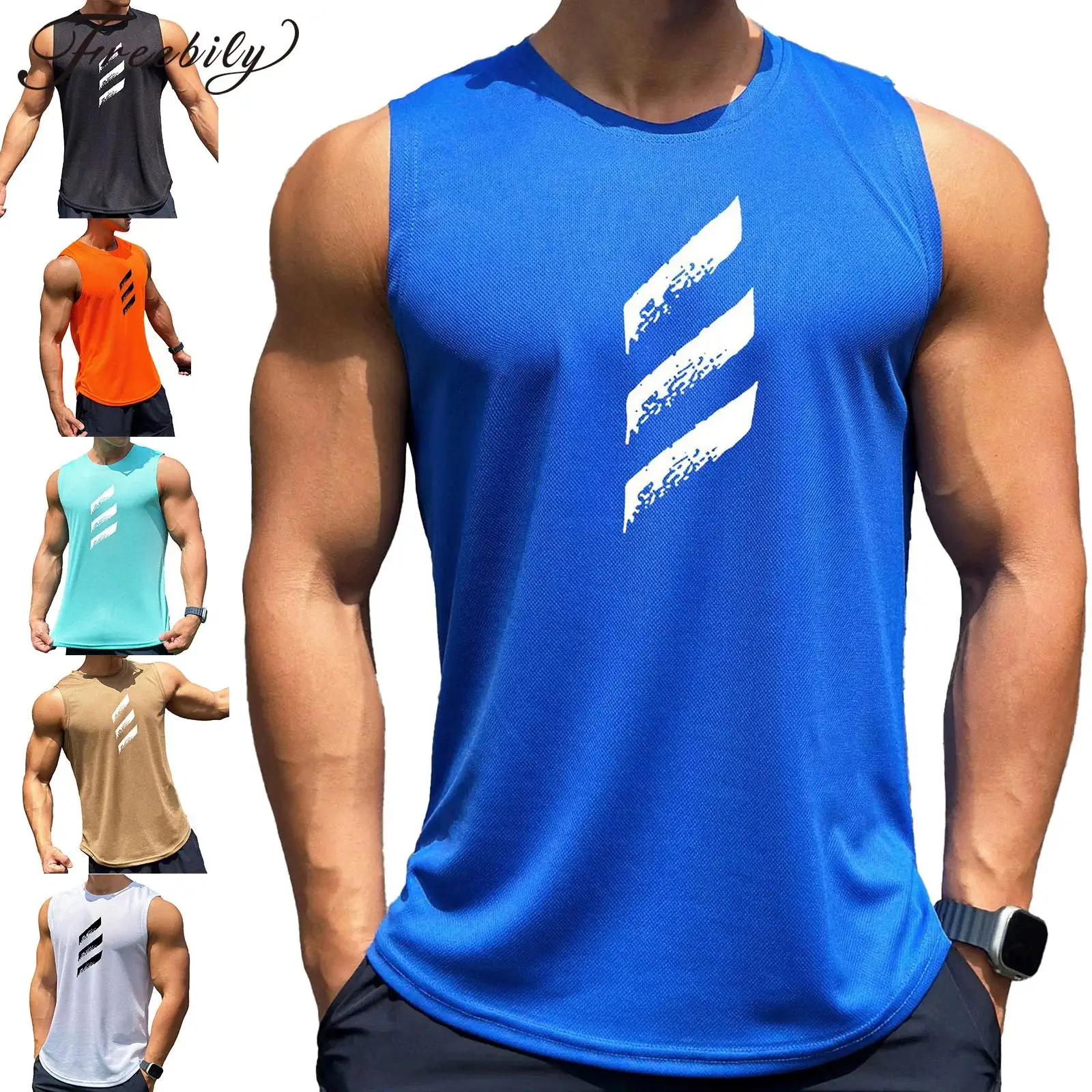 Mens Muscle Tank Tops Sleeveless Athletic Gym Workout Tank Top Quick Dry Running Training Exercise Tops T-Shirt Mesh Tees
Mens Muscle Tank Tops Sleeveless Athletic Gym Workout Tank Top Quick Dry Running Training Exercise Tops T-Shirt Mesh Tees