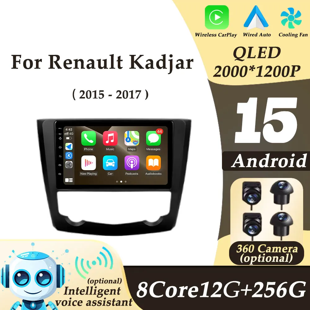 9 inch for Renault Kadjar 2015 - 2017 Android 15 Wireless CarPlay Car Radio Split Screen WIFI GPS Navi Multimedi Player 2K QLED
9 inch for Renault Kadjar 2015 - 2017 Android 15 Wireless CarPlay Car Radio Split Screen WIFI GPS Navi Multimedi Player 2K QLED