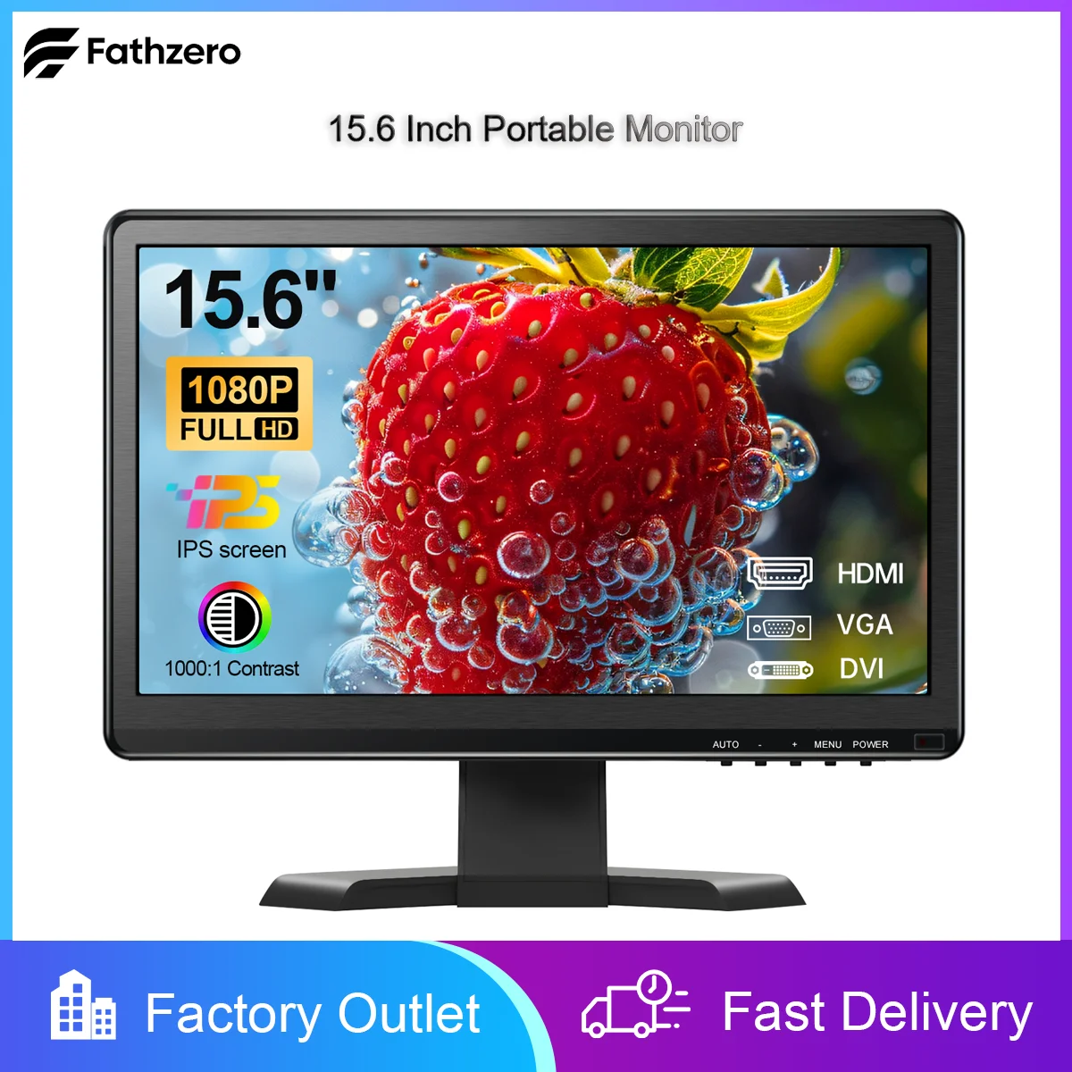 15.6 Inch Portable Industrial Display 1920x1080P HDMI DVI VGA Port Installation For PC TV Mobile Laptops PS4 5 Multiple Display
15.6 Inch Portable Industrial Display 1920x1080P HDMI DVI VGA Port Installation For PC TV Mobile Laptops PS4 5 Multiple Display