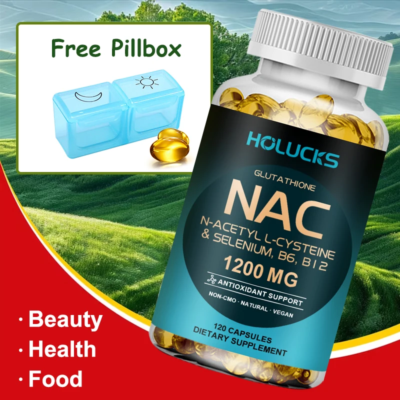 NAC Glutathione Supplement, Liver Health, Detox, Antioxidant, Anti-Aging Skin Care & Immune System Support
NAC Glutathione Supplement, Liver Health, Detox, Antioxidant, Anti-Aging Skin Care & Immune System Support