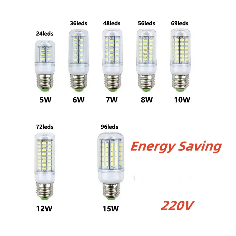 Led corn lamp 220V E27 E14 B22 E12 GU10 G9 energy-saving 36leds 69Leds 72Leds 96Leds LED 5730
Led corn lamp 220V E27 E14 B22 E12 GU10 G9 energy-saving 36leds 69Leds 72Leds 96Leds LED 5730