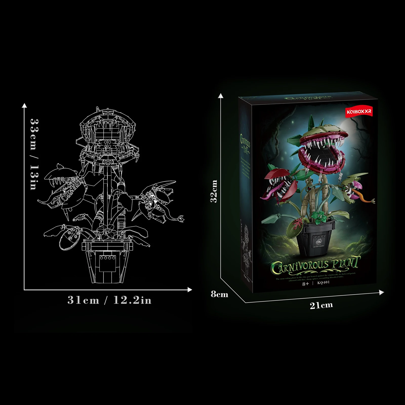 Креативный конструктор «Хищное цветение»: модель из 1118 деталей, набор для сборки, декор для рабочего стола, имитация горшечного растения
Креативный конструктор «Хищное цветение»: модель из 1118 деталей, набор для сборки, декор для рабочего стола, имитация горшечного растения