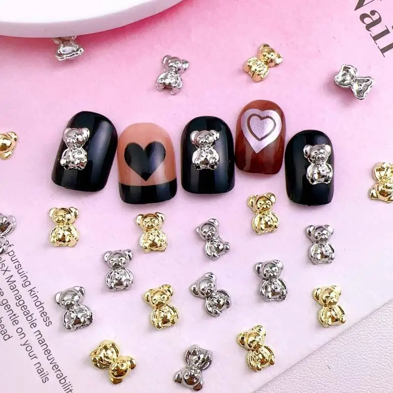 20PCS 3D Cute Alloy Bears Nail Art Charms Minimalist Gold Silver Bears Nail Decorations Accessories for DIY Manicure Supplies
20PCS 3D Cute Alloy Bears Nail Art Charms Minimalist Gold Silver Bears Nail Decorations Accessories for DIY Manicure Supplies