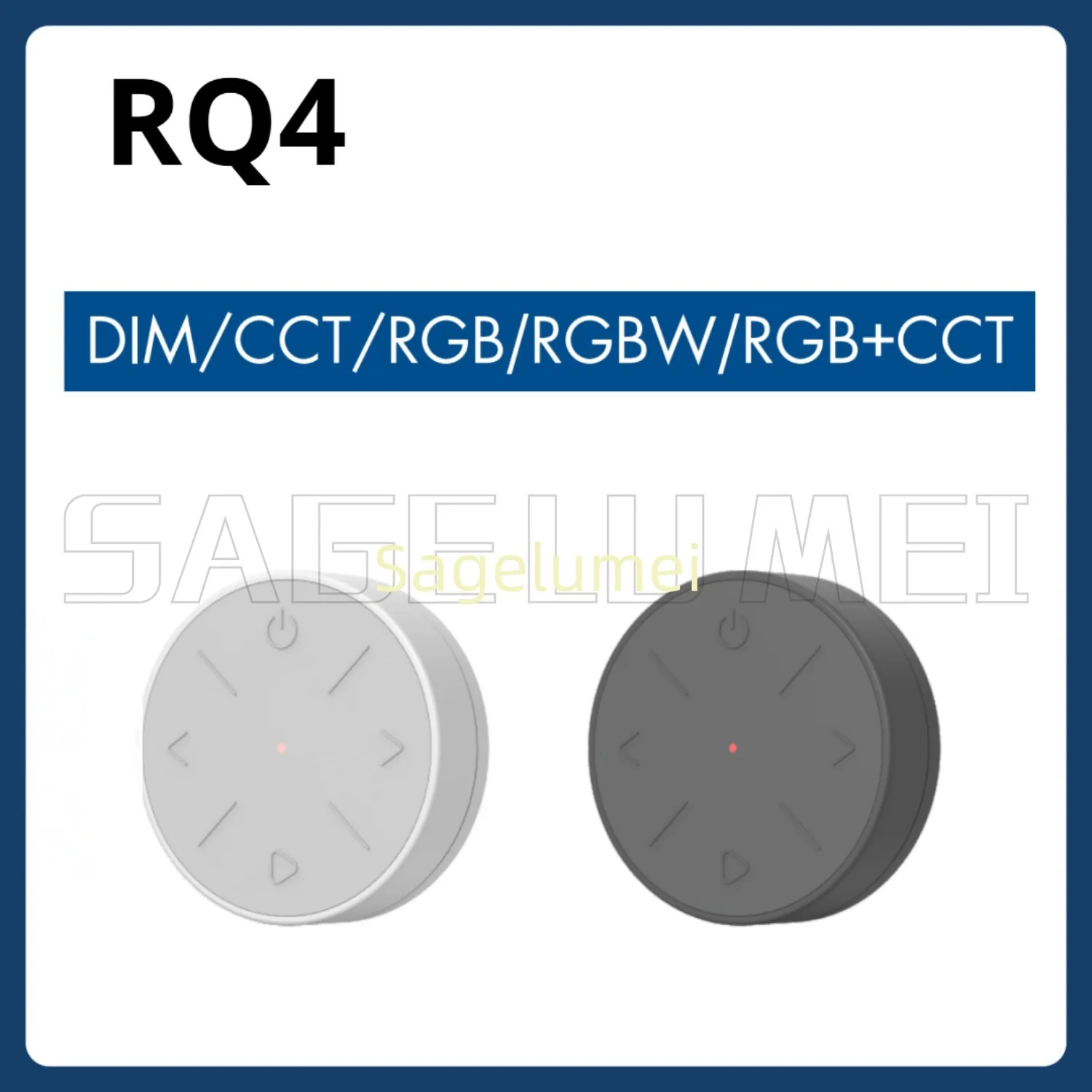 Skydance RF Mini Style 5-in-1 New 1 Zone RGB+Color Temperature Remote Control 4-Button RF DIM/CCT/RGB/RGBW/RGB+CCT Controller
Skydance RF Mini Style 5-in-1 New 1 Zone RGB+Color Temperature Remote Control 4-Button RF DIM/CCT/RGB/RGBW/RGB+CCT Controller