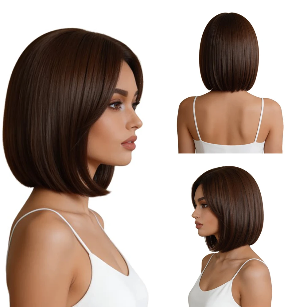 12 Inch Brown Side Part Bob Wig For Women No Styling Needed Natural Looking Heat Resistant Synthetic Beginner Friendly Daily
12 Inch Brown Side Part Bob Wig For Women No Styling Needed Natural Looking Heat Resistant Synthetic Beginner Friendly Daily