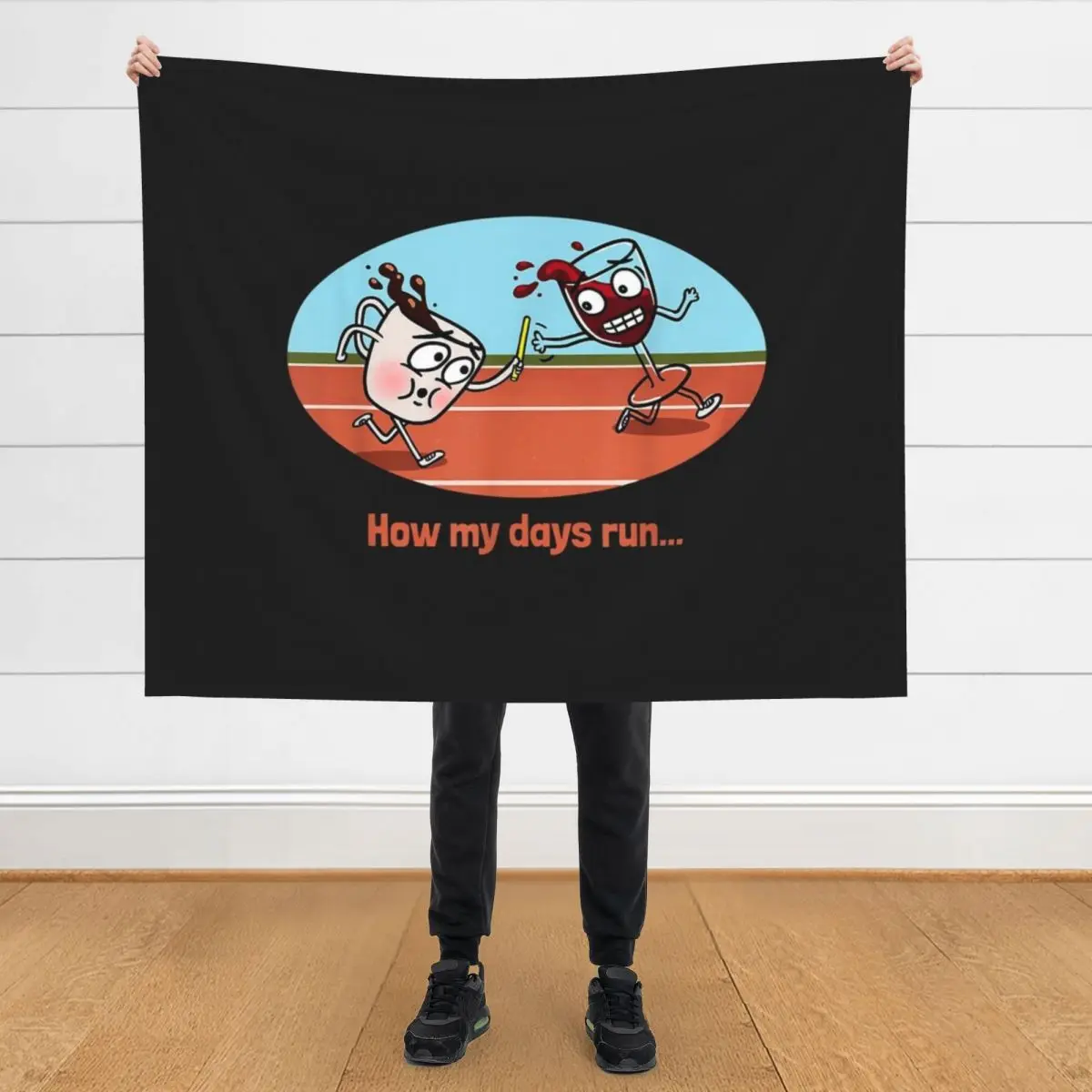 how my days run coffee to wine relay race Throw Blanket Luxury Personalized Gift Thins Blankets
how my days run coffee to wine relay race Throw Blanket Luxury Personalized Gift Thins Blankets