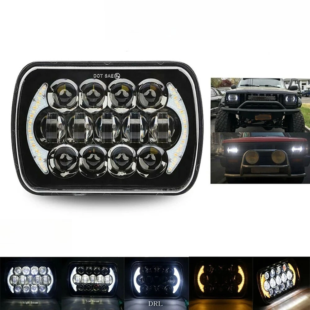 7 Inch LED Work Light 13 LED Headlight with DRL Turn Signal 5x7 Square Off Road Driving Lamp for Jeep Truck SUV Pickup Car 12V
7 Inch LED Work Light 13 LED Headlight with DRL Turn Signal 5x7 Square Off Road Driving Lamp for Jeep Truck SUV Pickup Car 12V