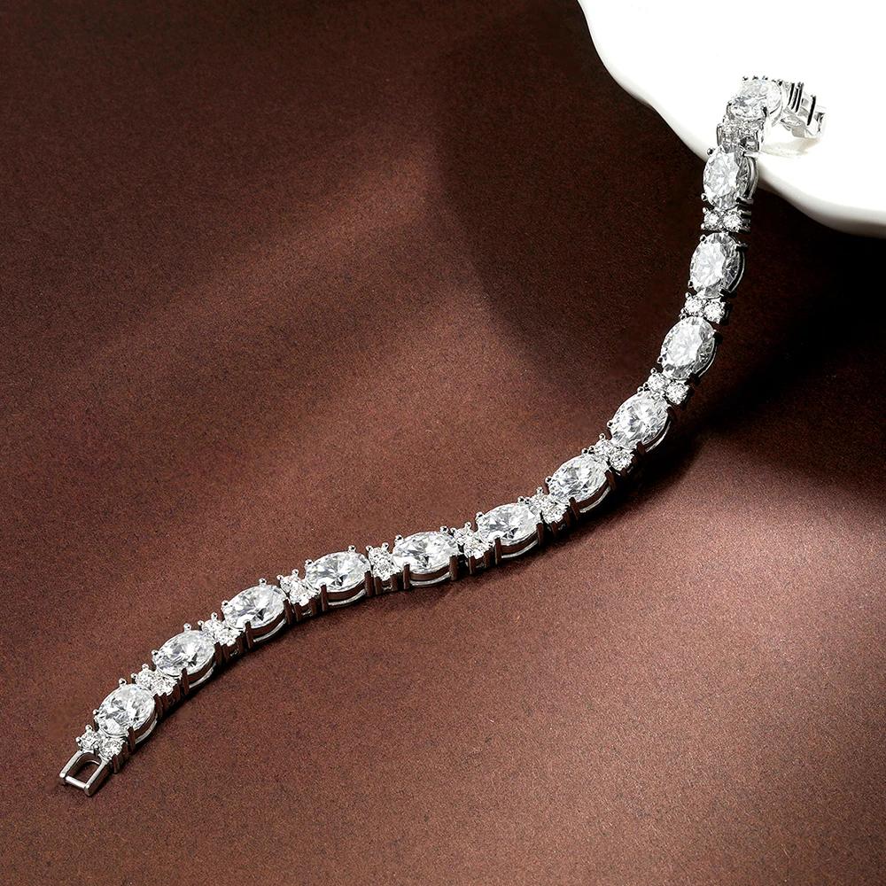 HORRIPAL D Color VVS1 Moissanite Tennis Bracelet for Women Men S925 sterling Silver GRA Certified Luxury Party Fine Jewelry Gift
HORRIPAL D Color VVS1 Moissanite Tennis Bracelet for Women Men S925 sterling Silver GRA Certified Luxury Party Fine Jewelry Gift